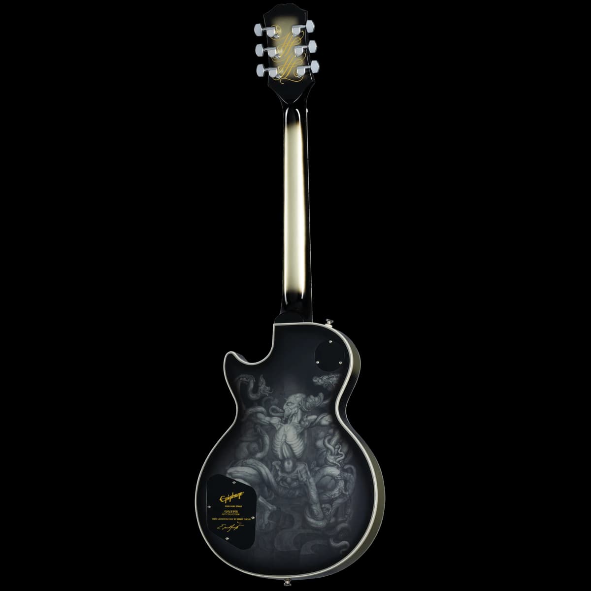 Epiphone Adam Jones Les Paul Custom Art Collection: Ernst Fuchs’ “ANTI-LAOKOON 1965”, Antique Silverburst — photo 4