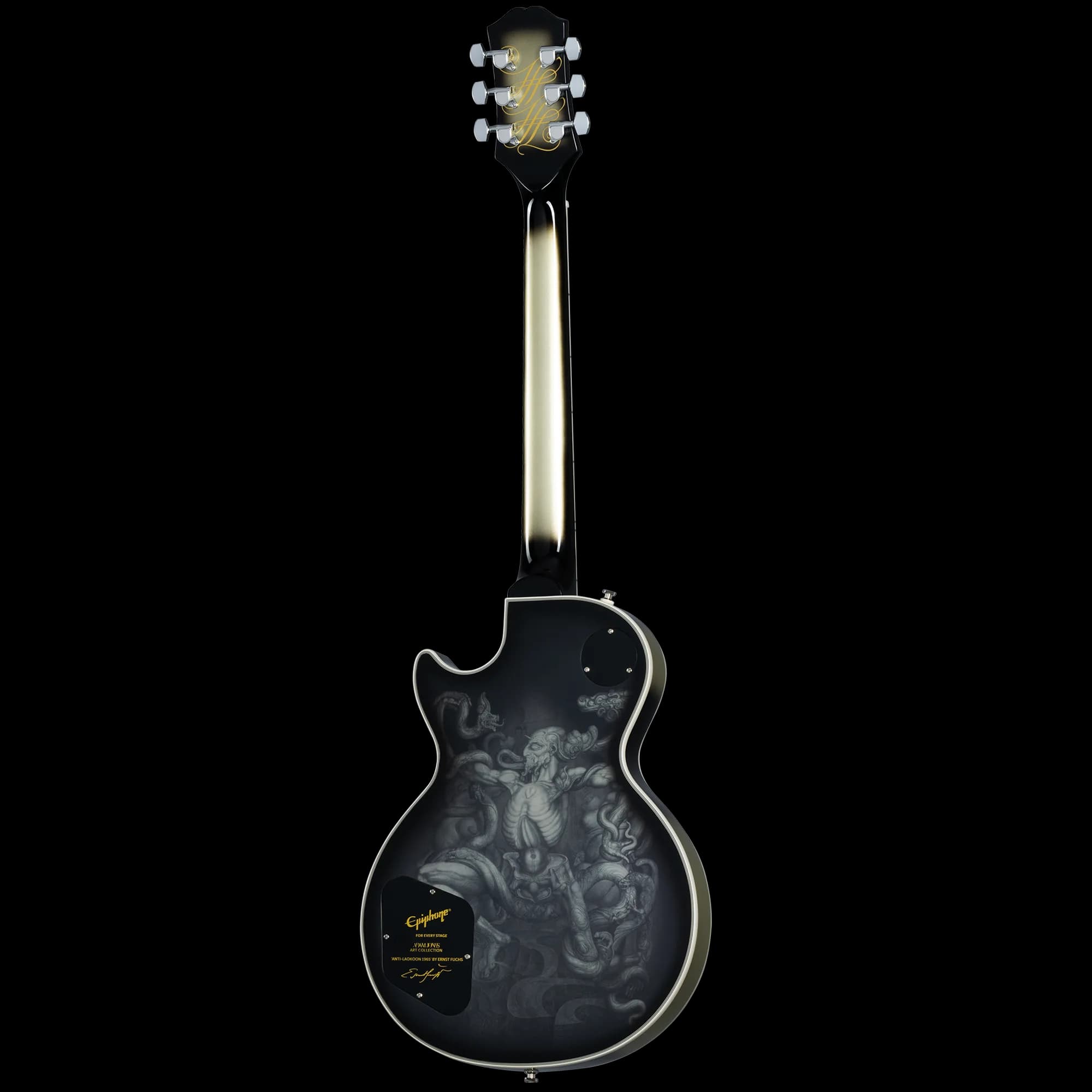 Epiphone Adam Jones Les Paul Custom Art Collection: Ernst Fuchs’ “ANTI-LAOKOON 1965”, Antique Silverburst — photo 4