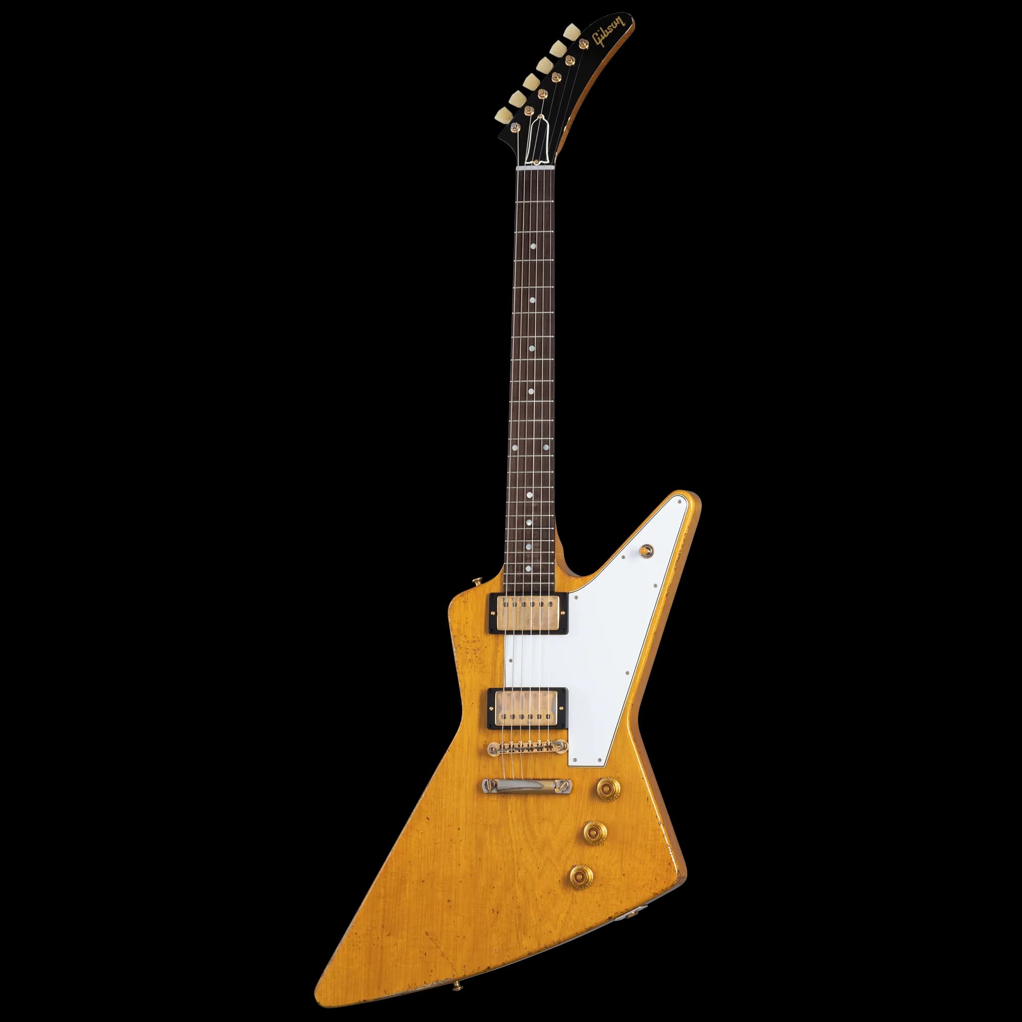 Gibson 58 Korina Explorer Brazilian Rosewood Fingerboard, Aged Natural — photo 3