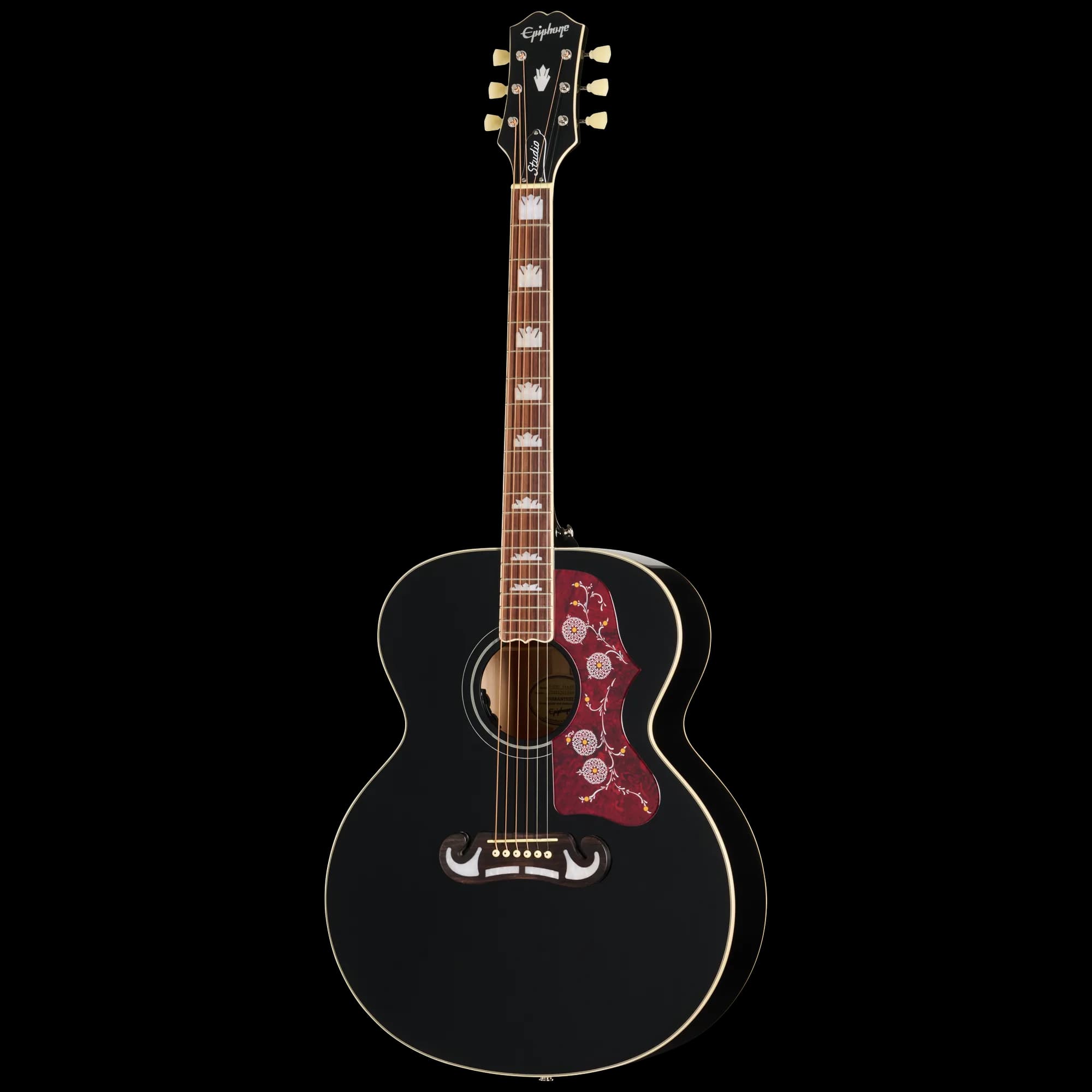 Epiphone J-200 Studio, Ebony, Exclusive — photo 3