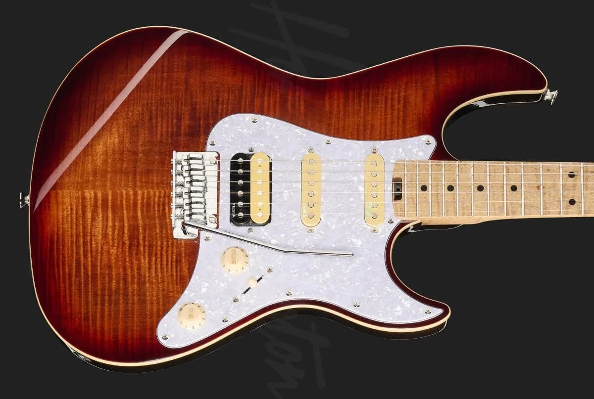 Harley Benton ST-Modern Plus MN HSS Flame Bengal Burst — photo 4