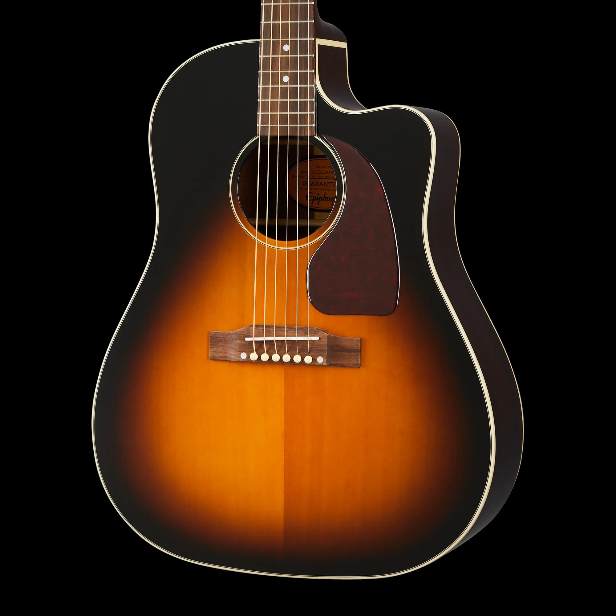 Epiphone J-45 EC, Aged Vintage Sunburst Gloss