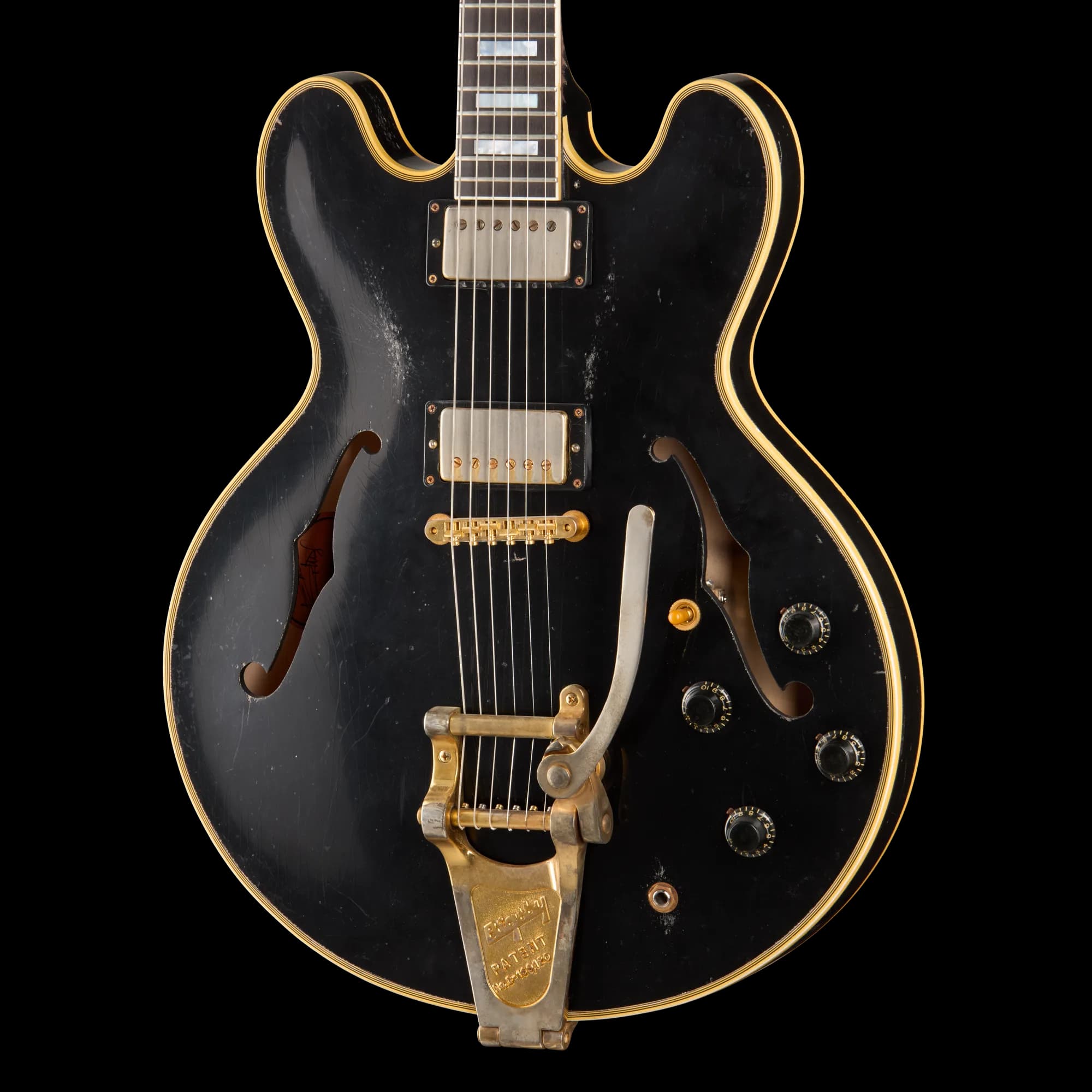 Gibson Keith Richards 1960 ES-355 Collector’s Edition, Signed Guitar and Label, Ebony, Exclusive