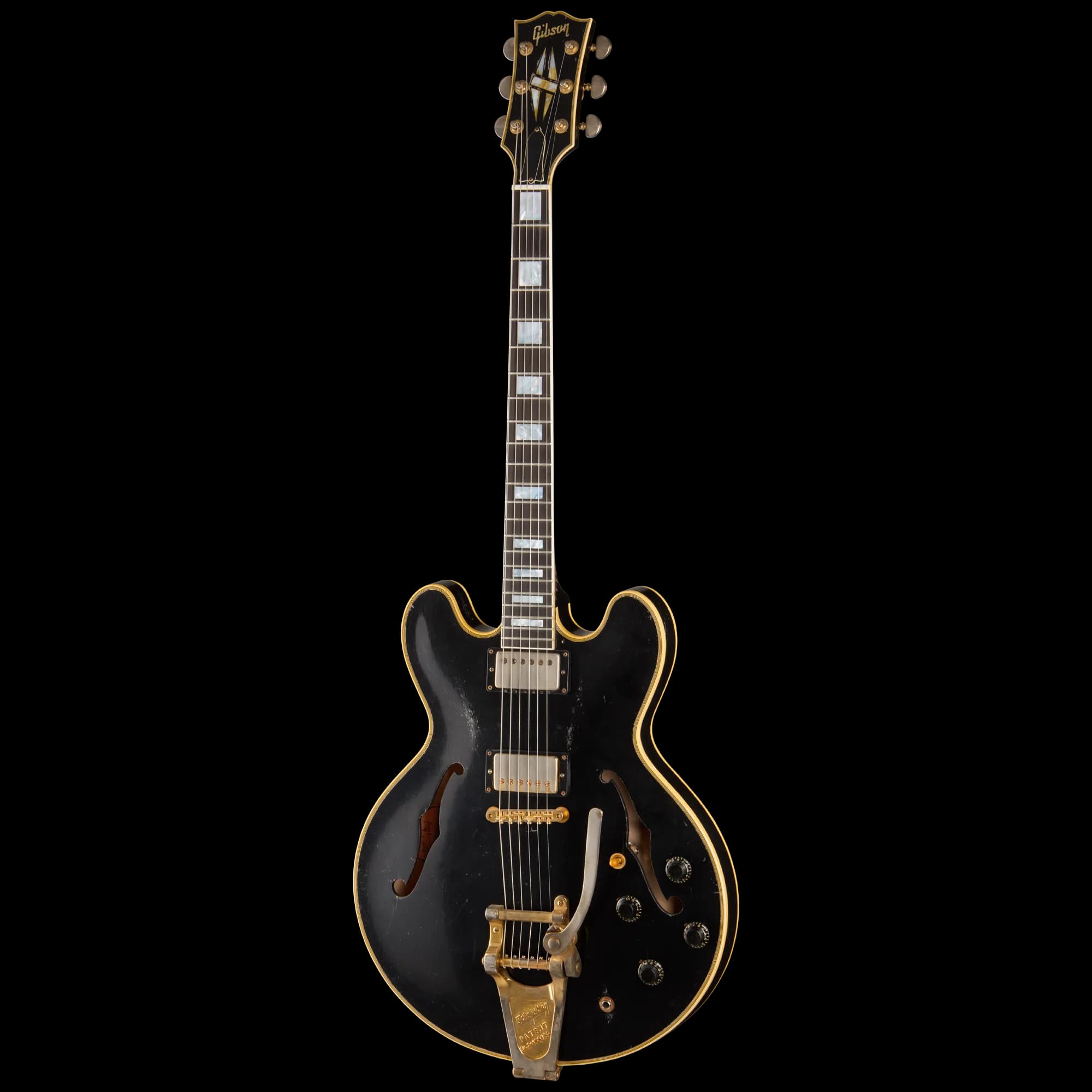Gibson Keith Richards 1960 ES-355 Collector’s Edition, Signed Guitar and Label, Ebony, Exclusive — photo 3