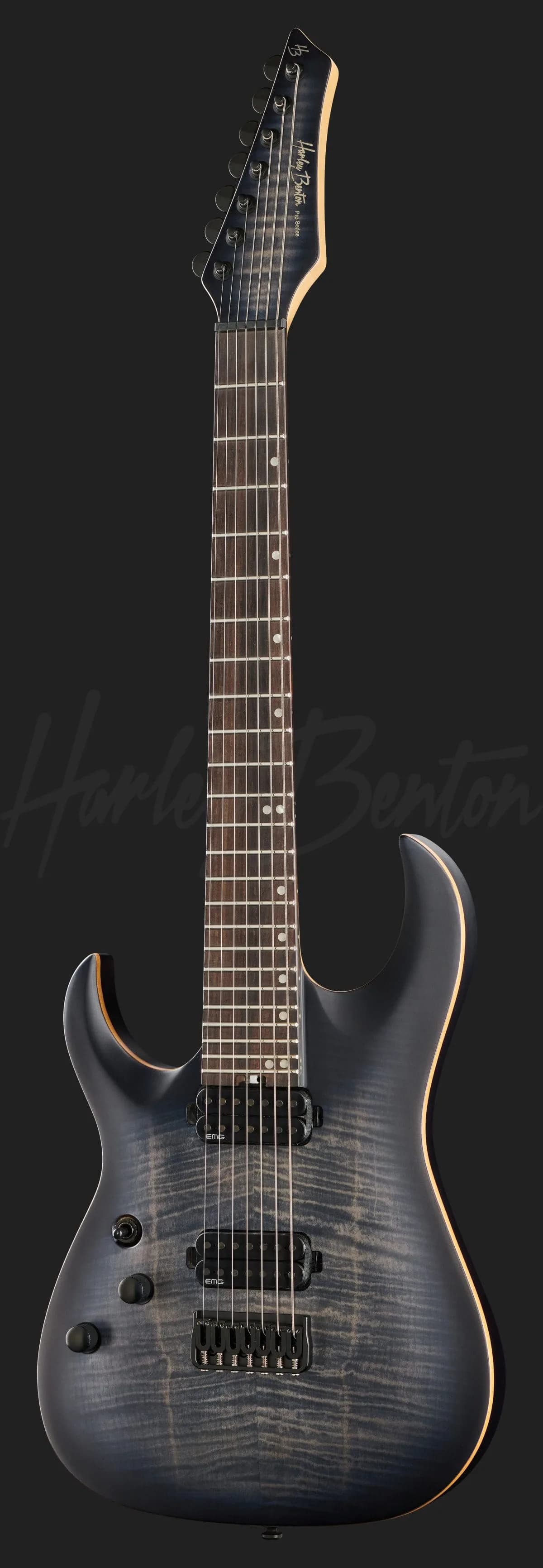 Harley Benton Amarok-7 LH BKNT Flame Burst — photo 2