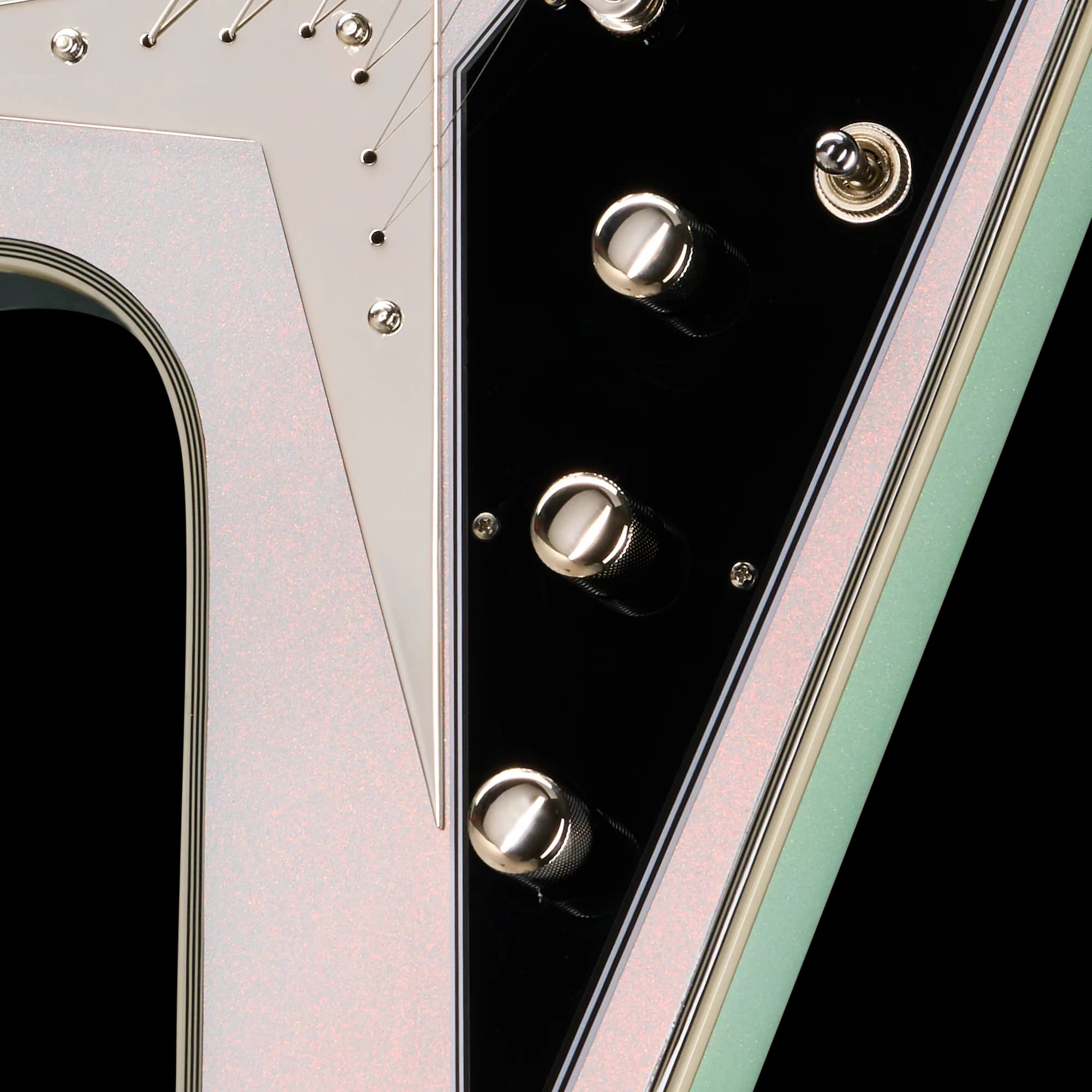 Epiphone Futura Flying V Custom, Quicksilver Shift — photo 7
