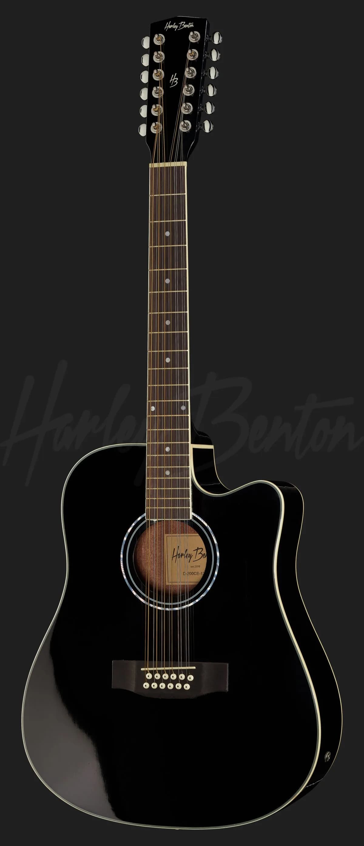 Harley Benton D-200CE-12 BK — photo 2