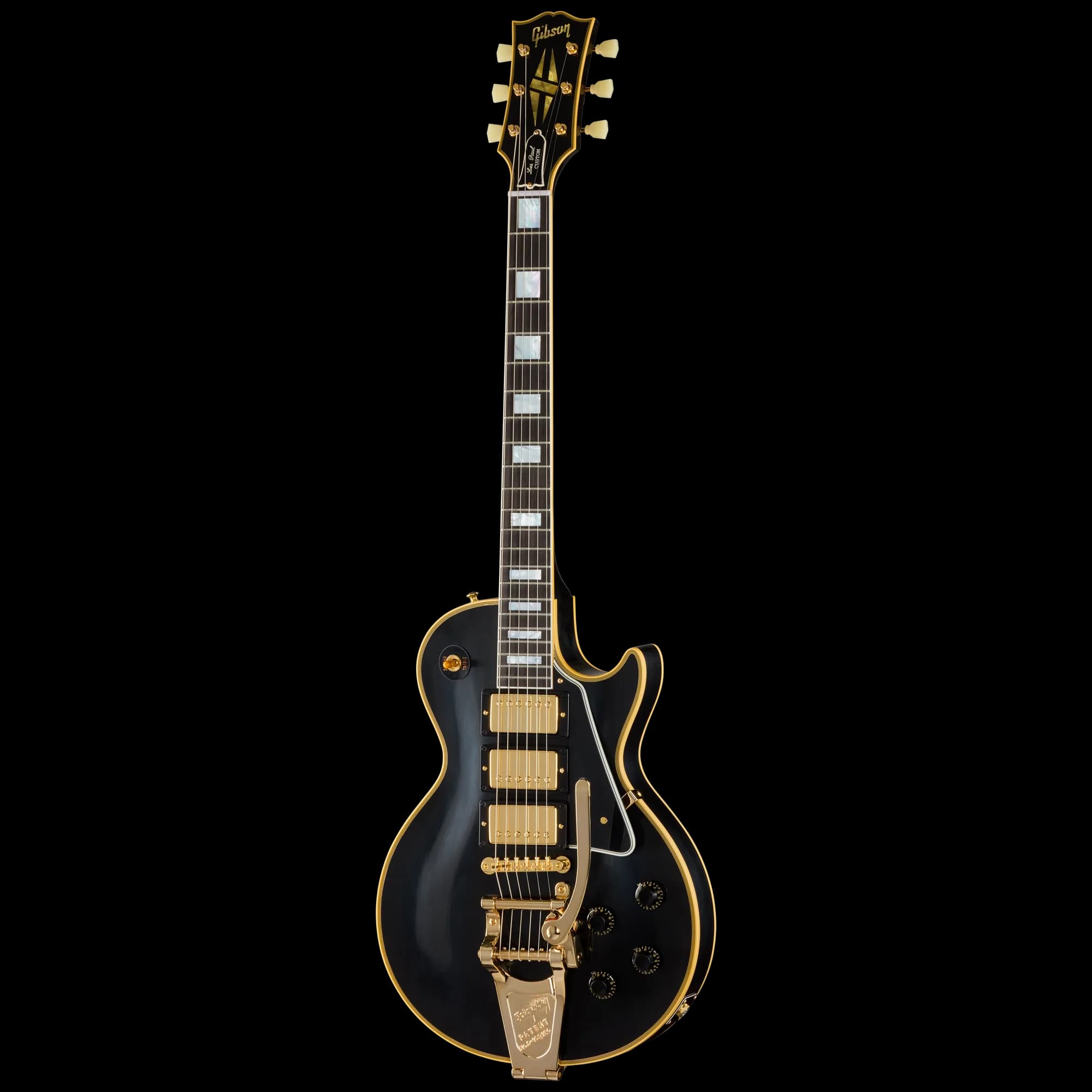 Gibson 1957 Les Paul Custom Reissue 3-Pickup Bigsby VOS, Ebony — photo 3
