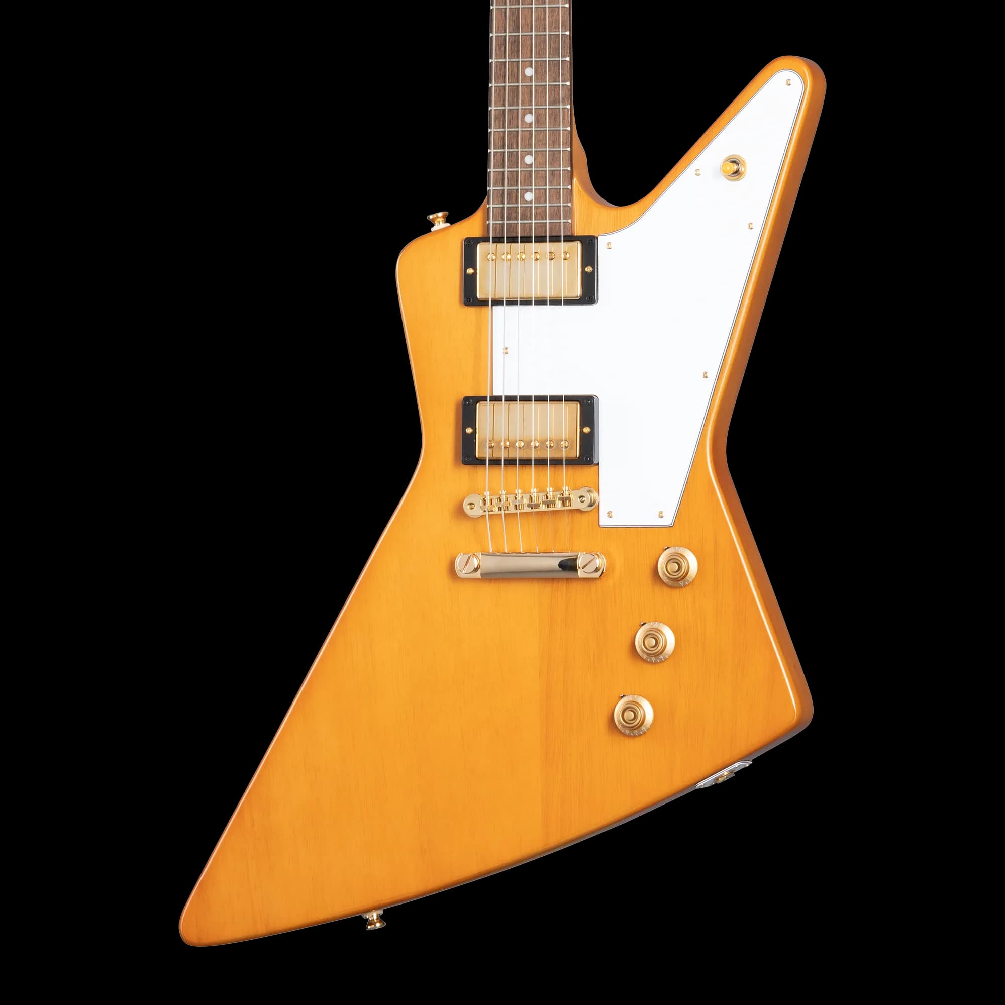 Epiphone IGC 1958 Korina Explorer (White Pickguard), Aged Natural