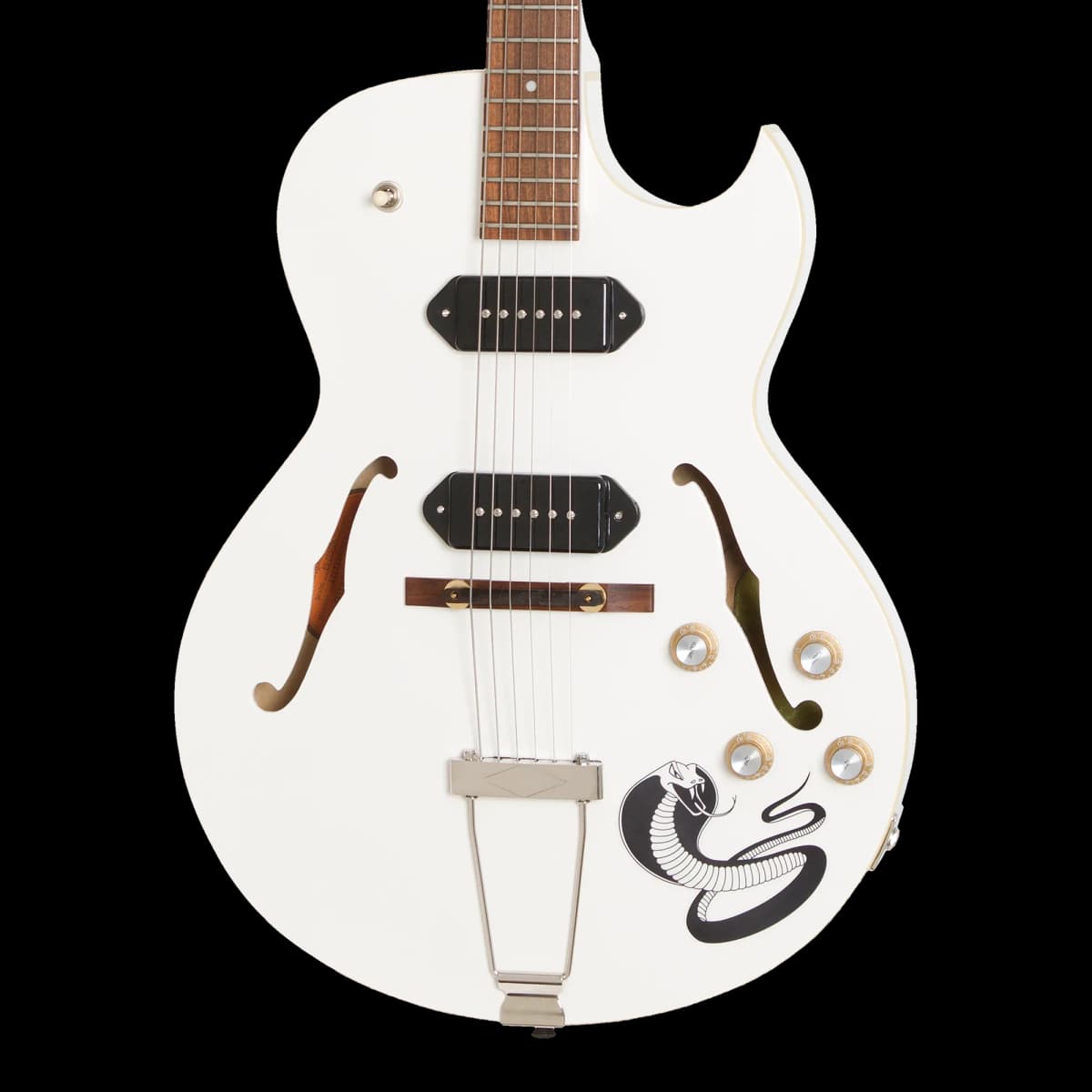 Epiphone George Thorogood White Fang Outfit, Bone White