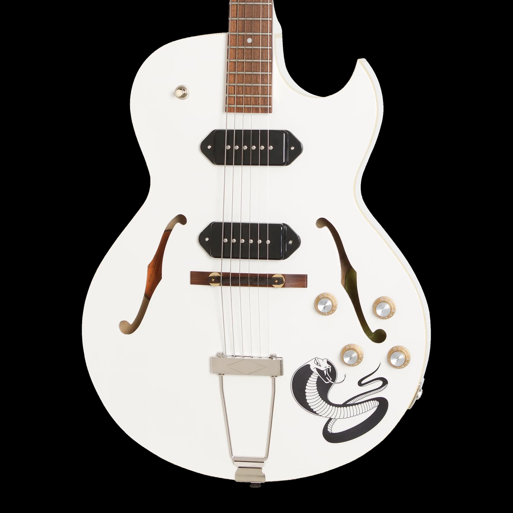Epiphone George Thorogood White Fang Outfit, Bone White