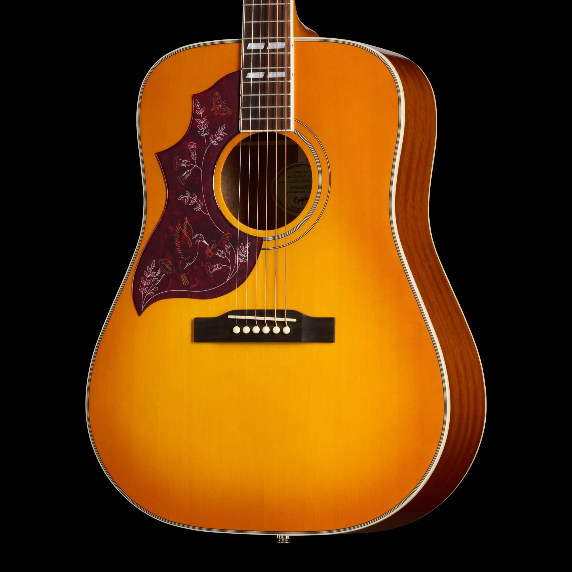 Epiphone Hummingbird Studio, Left-Handed, Heritage Cherry Sunburst