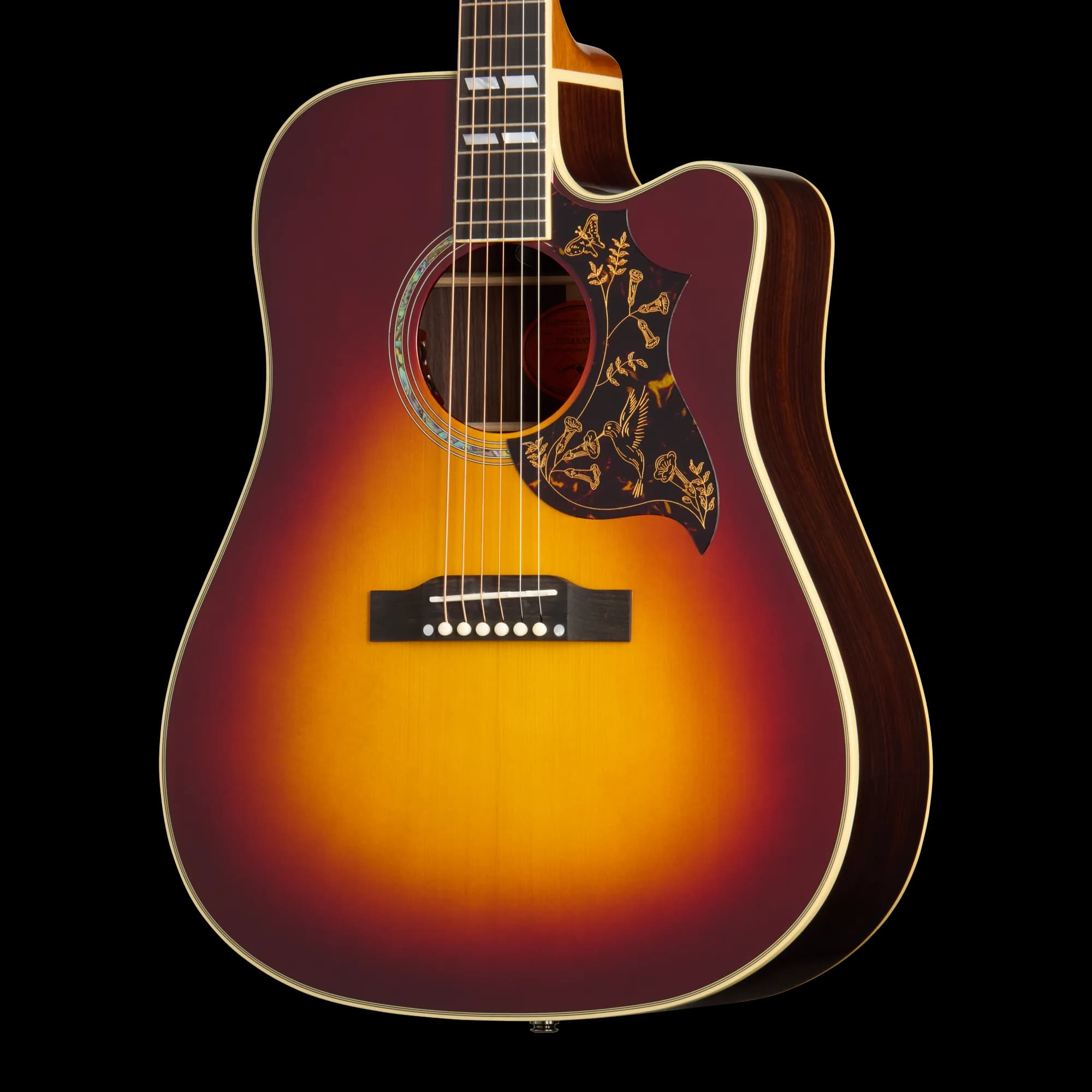 Epiphone IGC Hummingbird Deluxe EC, Autumn Burst