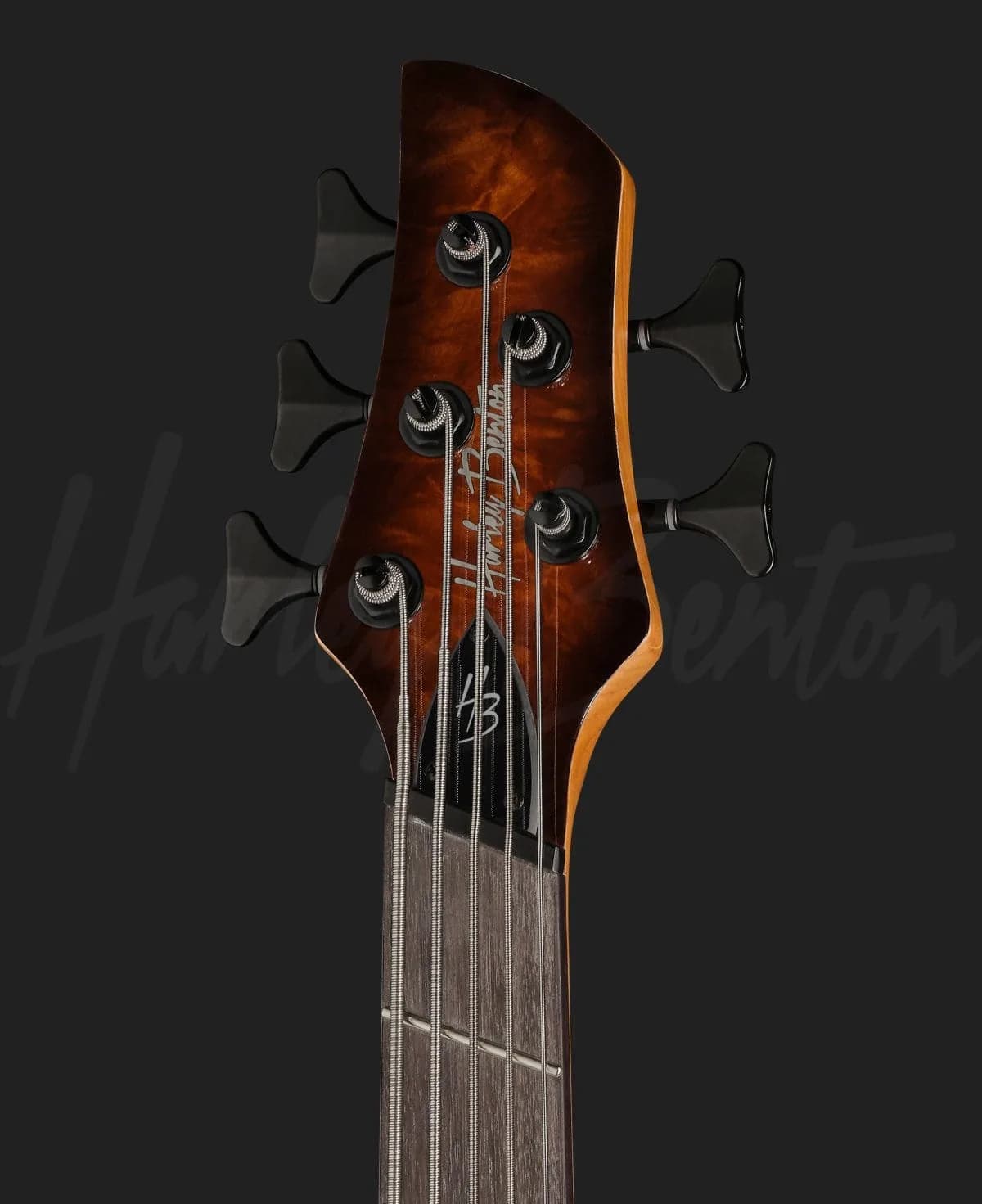 Harley Benton MSB-5 Black Flame Burl — photo 6