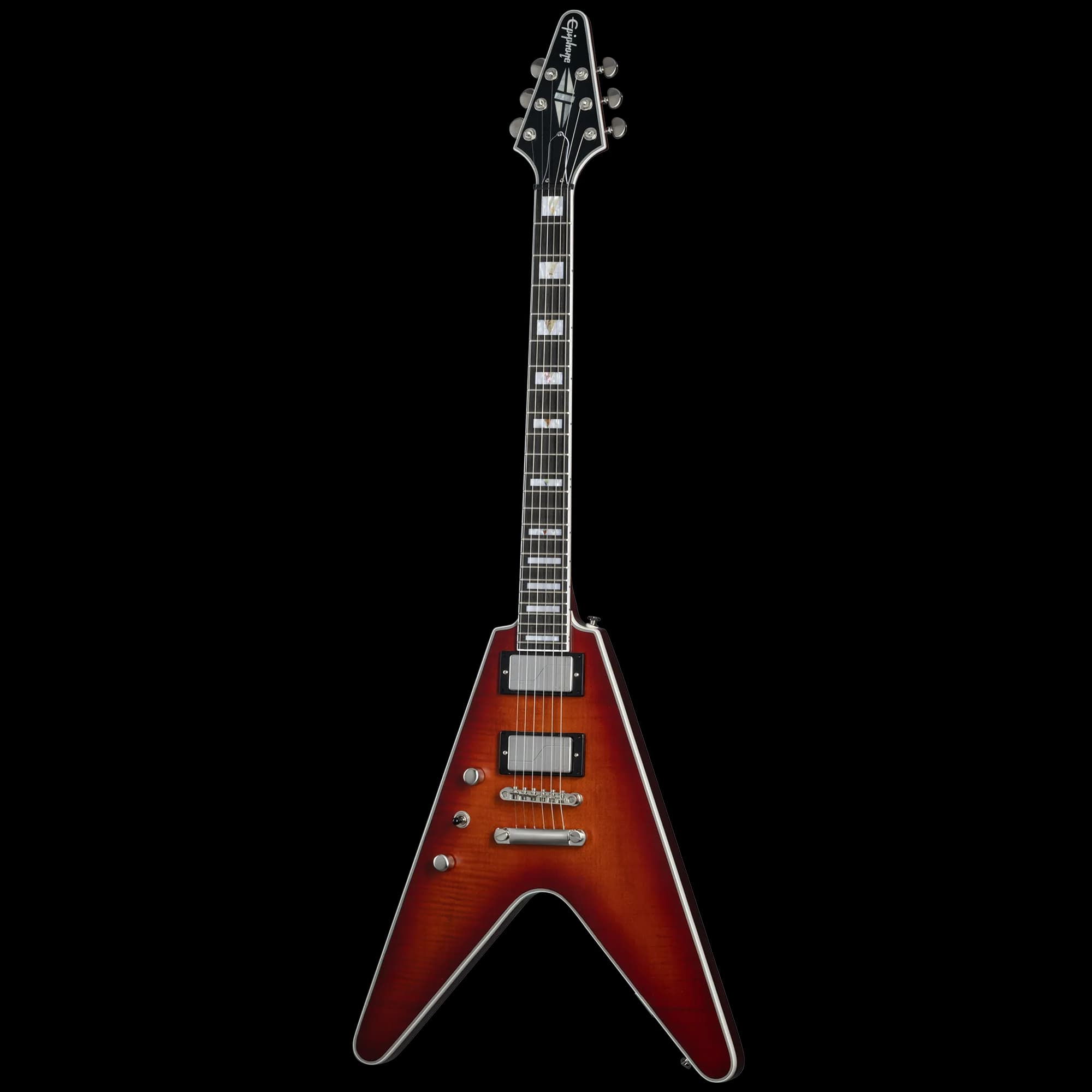 Epiphone Flying V Prophecy, Left-Handed, Aged Bengal Tiger Burst, Exclusive — photo 3