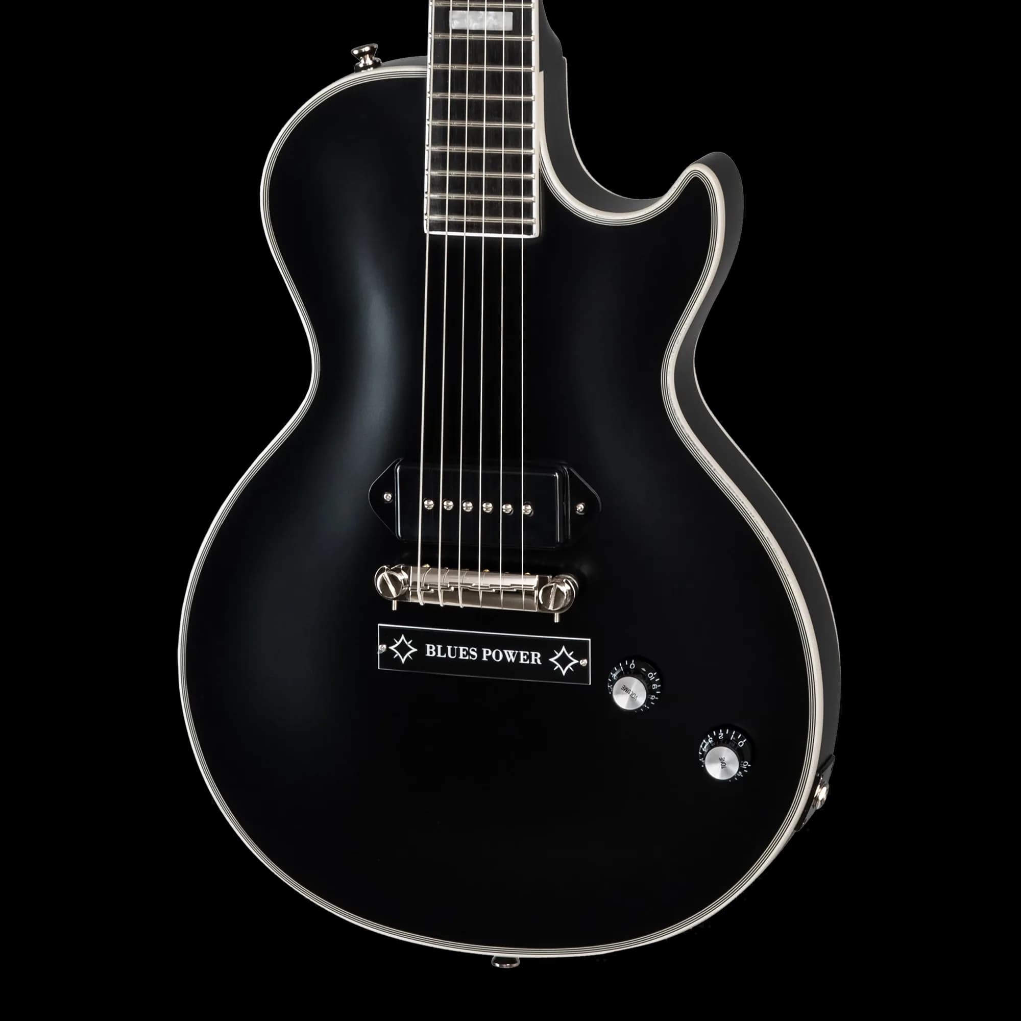 Epiphone Jared James Nichols Old Glory Les Paul Custom, Black Aged Gloss