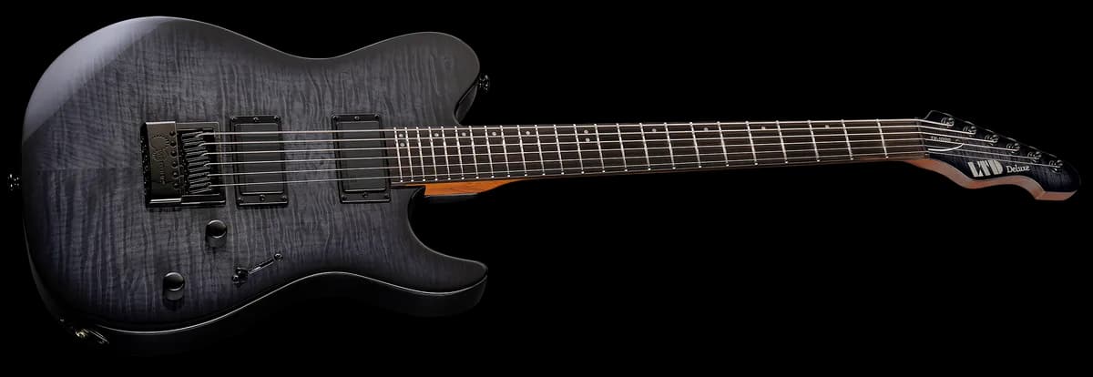 ESP TH-1000 Evertune See Thru Black Sunburst — photo 3