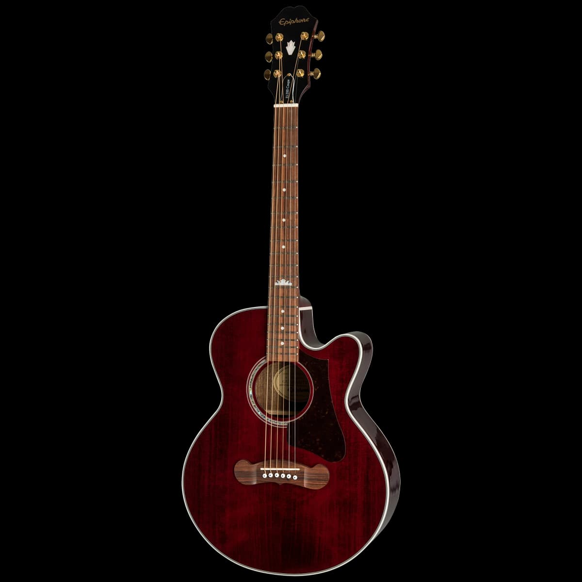 Epiphone J-200 Studio Parlor EC, Wine Red — photo 3