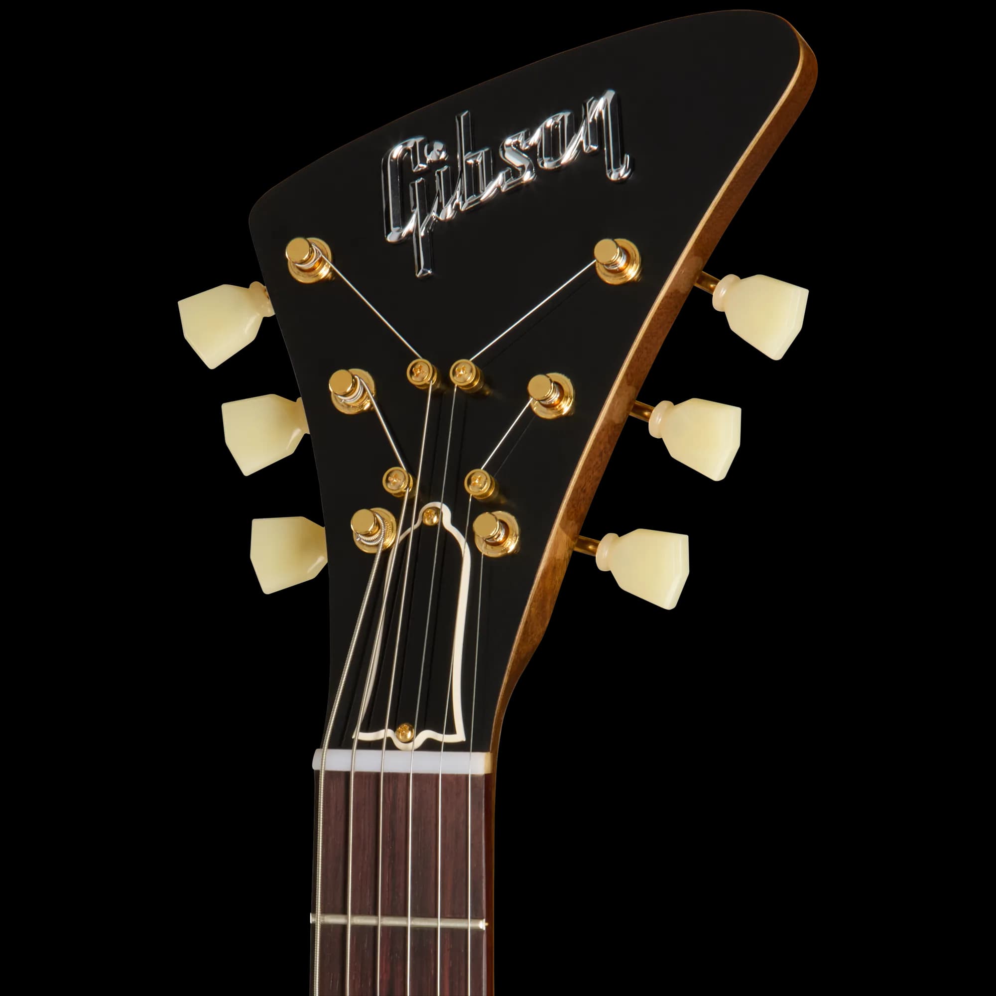 Gibson 1957 Mahogany Moderne Reissue, VOS, Antique Natural — photo 3