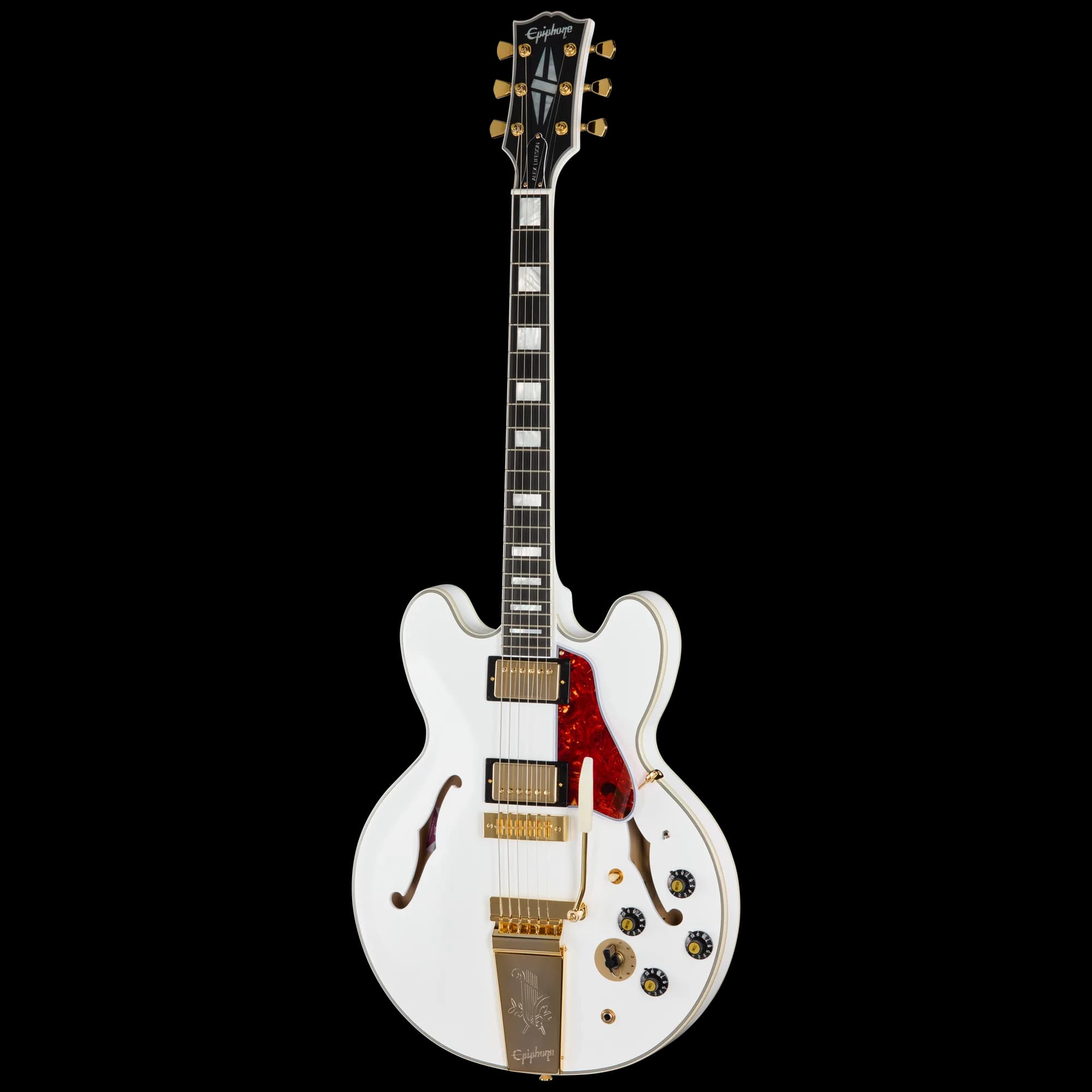 Epiphone IGC Alex Lifeson 1976 ES-355 Reissue, Alpine White — photo 2