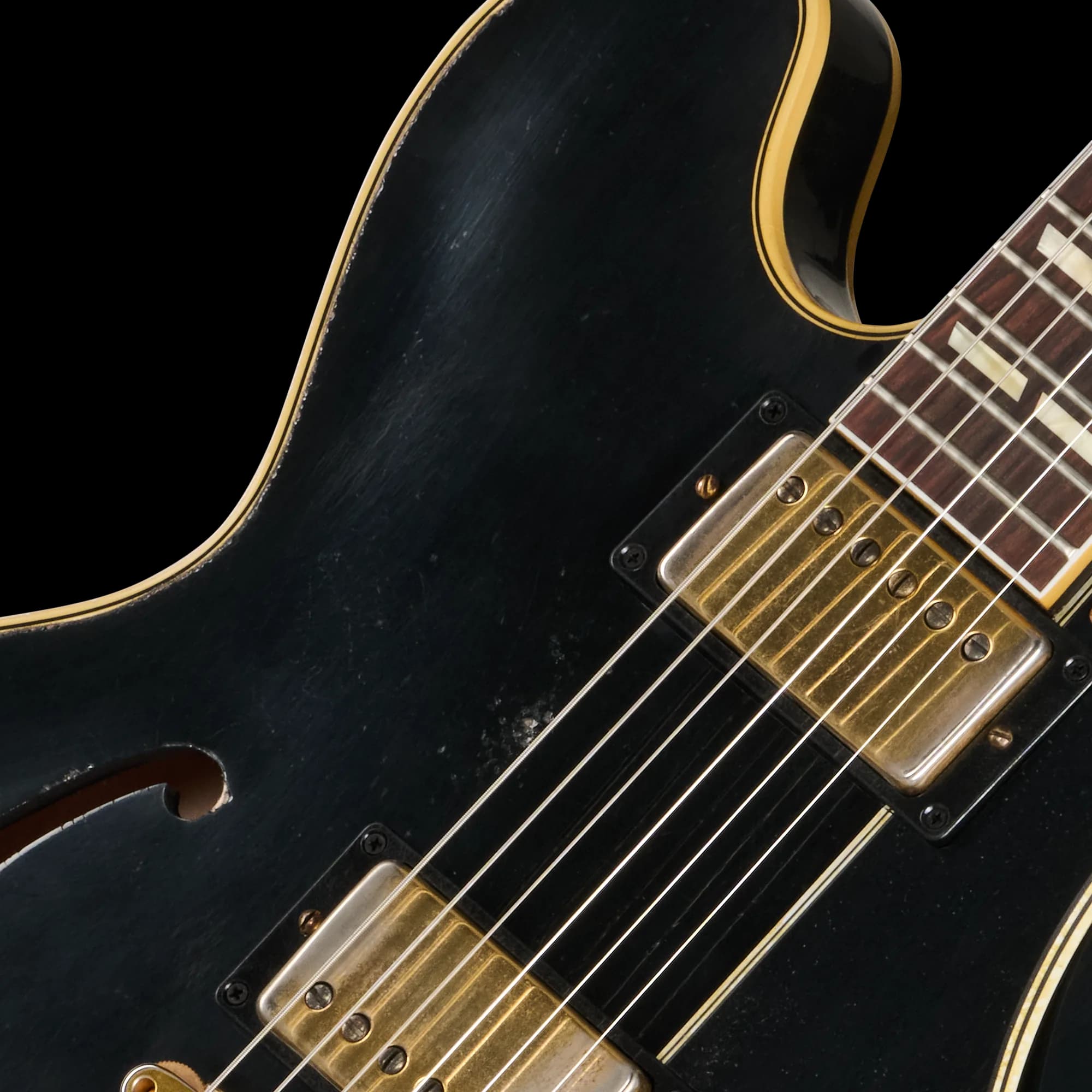 Gibson LE 1959 ES-345 Reissue with Bigsby, Heavy Aged, Ebony — photo 7