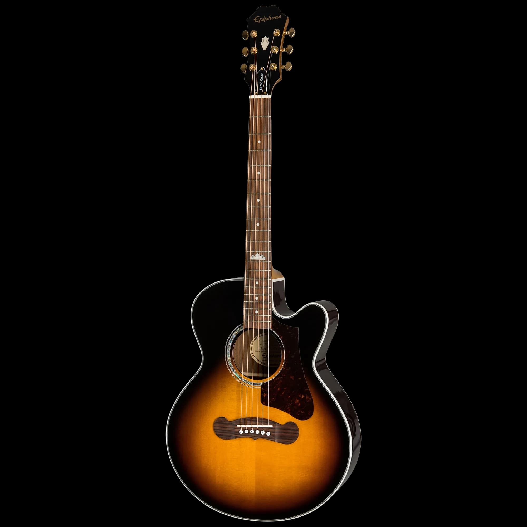 Epiphone J-200 Studio Parlor EC, Vintage Sunburst — photo 3