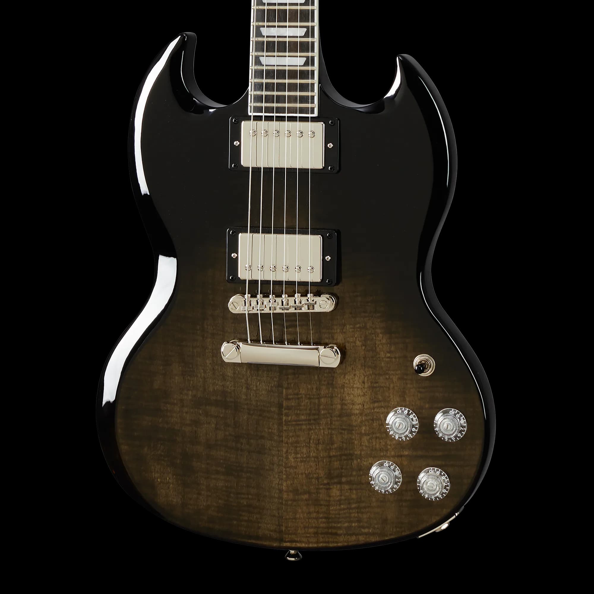 Epiphone SG Modern Figured, Trans Black Fade
