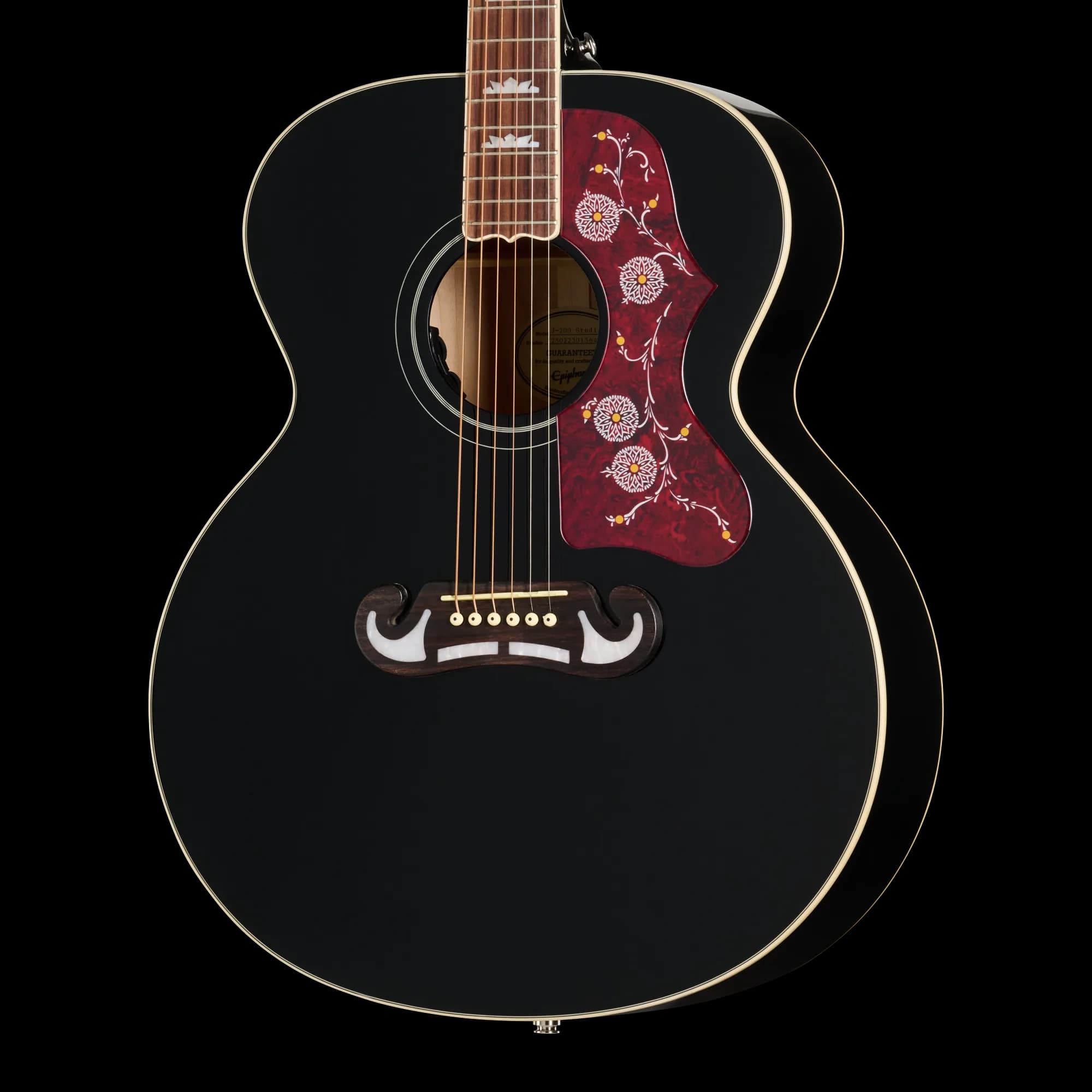 Epiphone J-200 Studio, Ebony, Exclusive