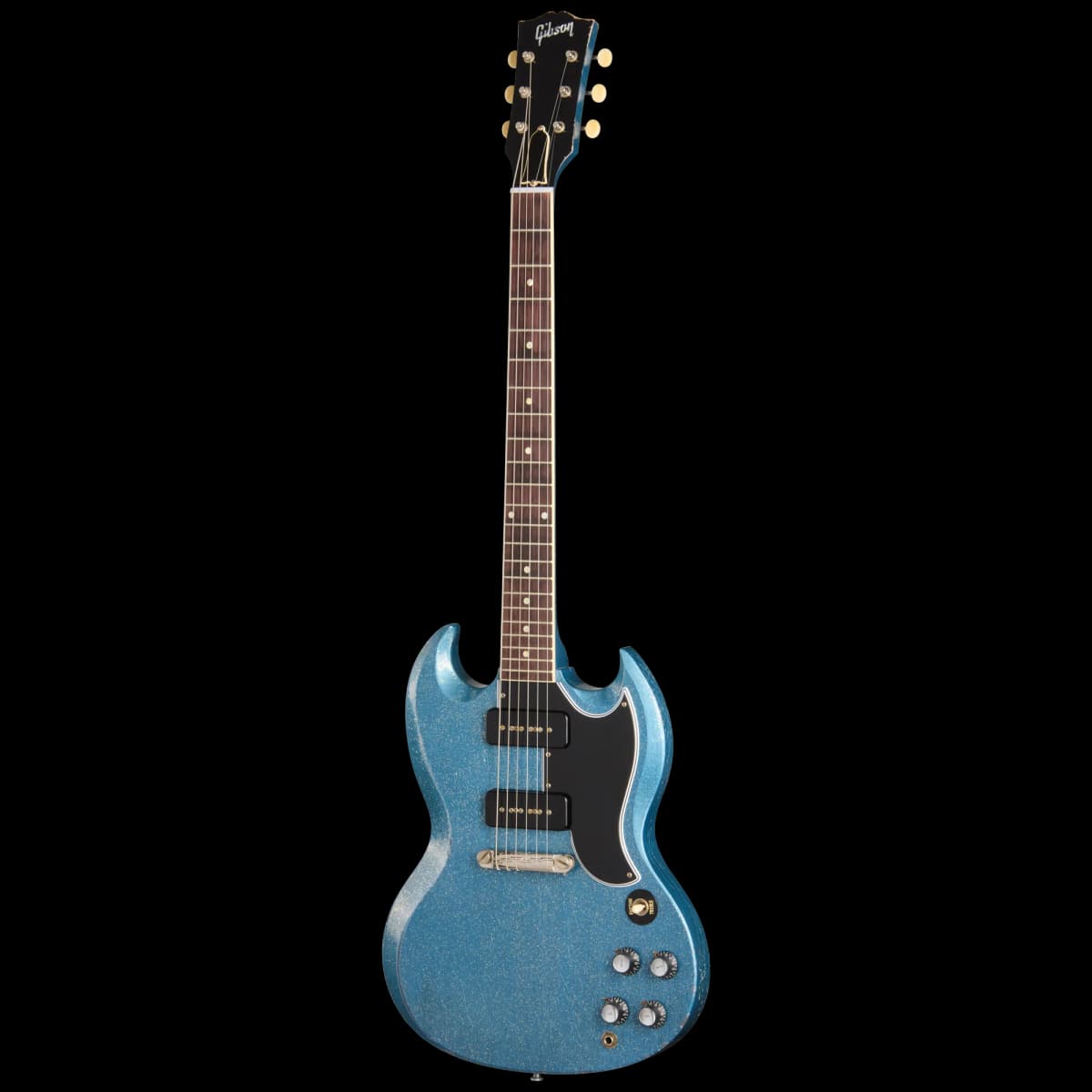 Gibson 1963 SG Special Reissue, Light Aged, TV Pelham Blue Sparkle — photo 3