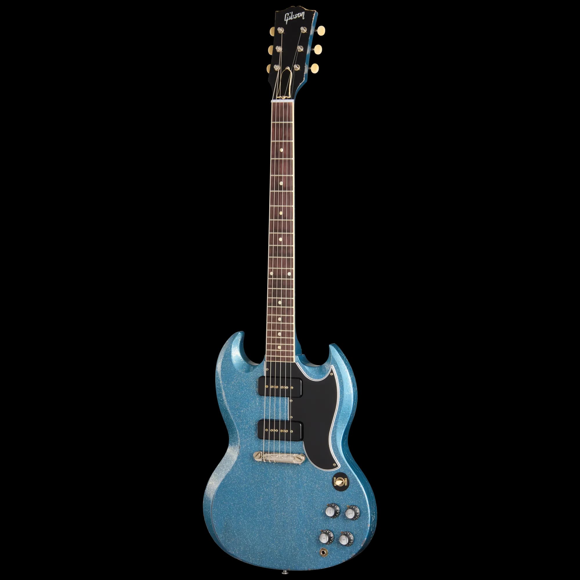 Gibson 1963 SG Special Reissue, Light Aged, TV Pelham Blue Sparkle — photo 3