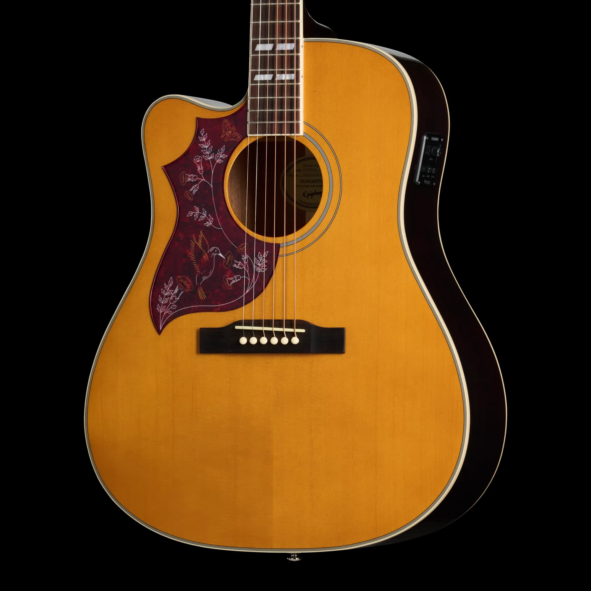 Epiphone Hummingbird Studio EC, Left-Handed, Natural
