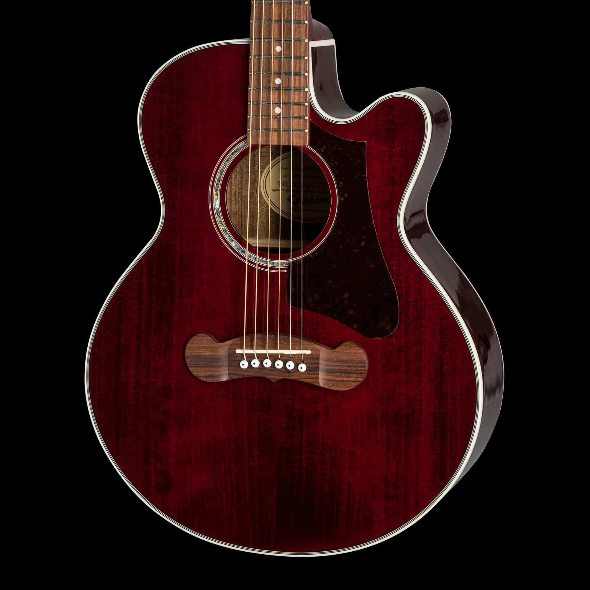 Epiphone J-200 Studio Parlor EC, Wine Red