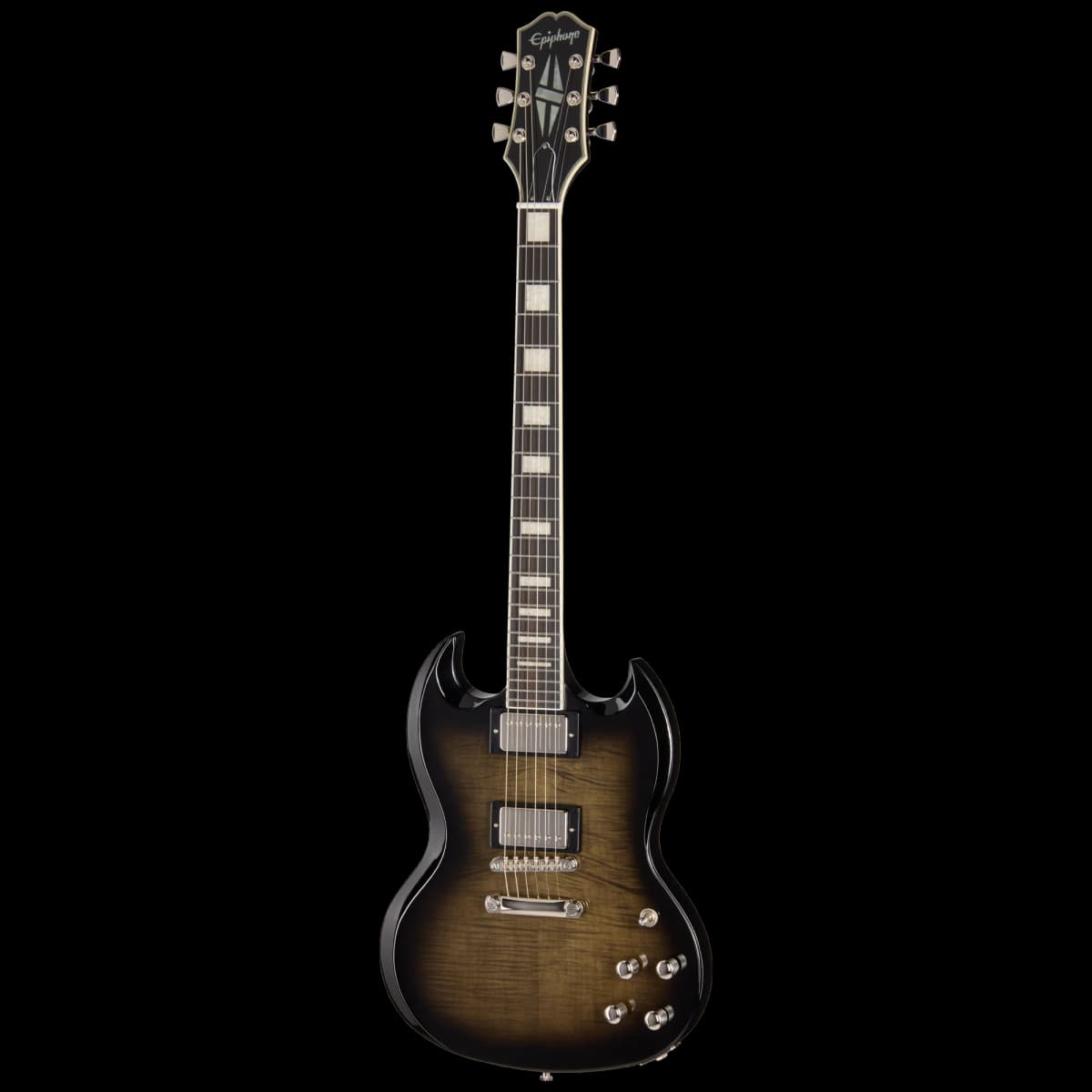 Epiphone SG Custom Modern Figured, Translucent Ebony Burst, Exclusive — photo 3
