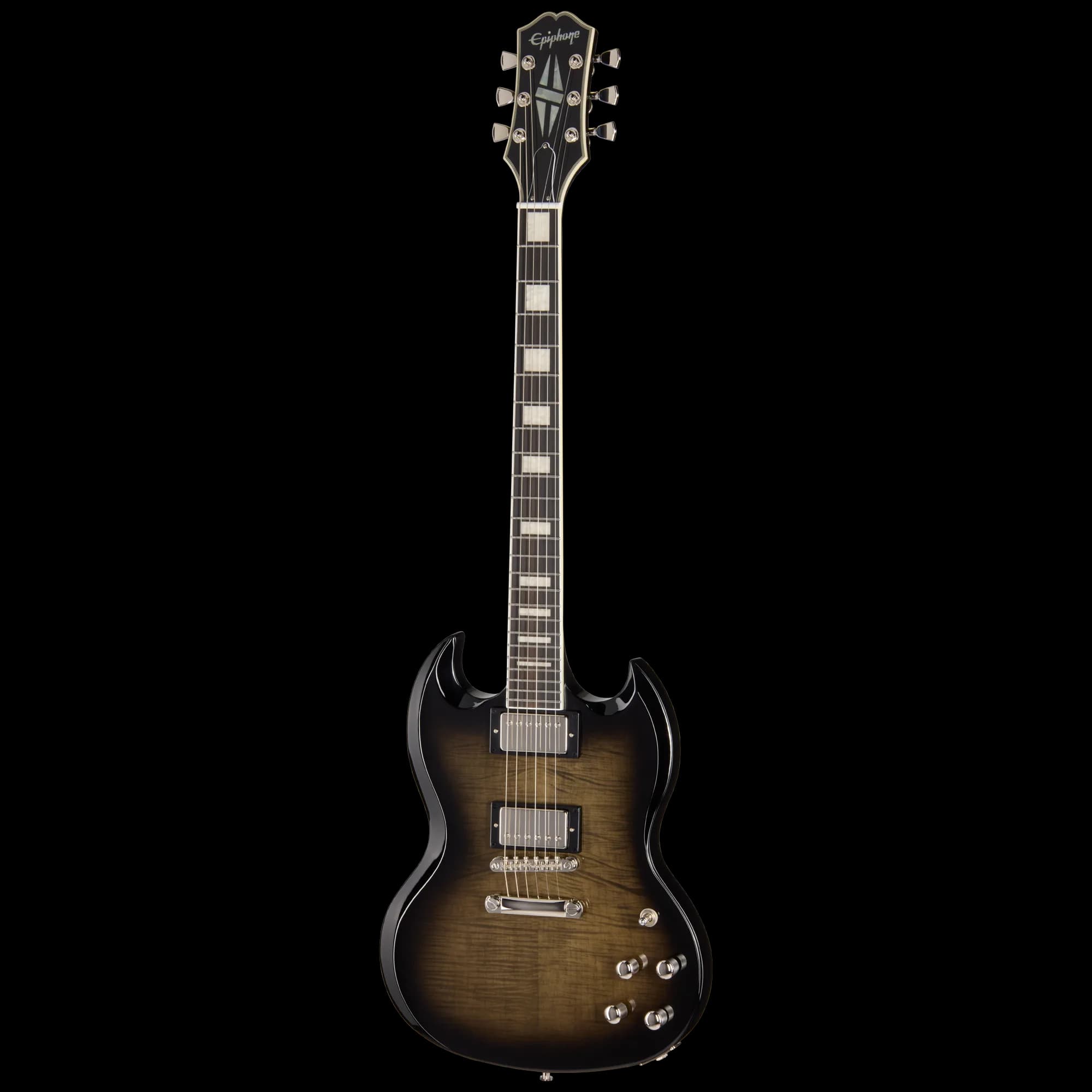 Epiphone SG Custom Modern Figured, Translucent Ebony Burst, Exclusive — photo 3