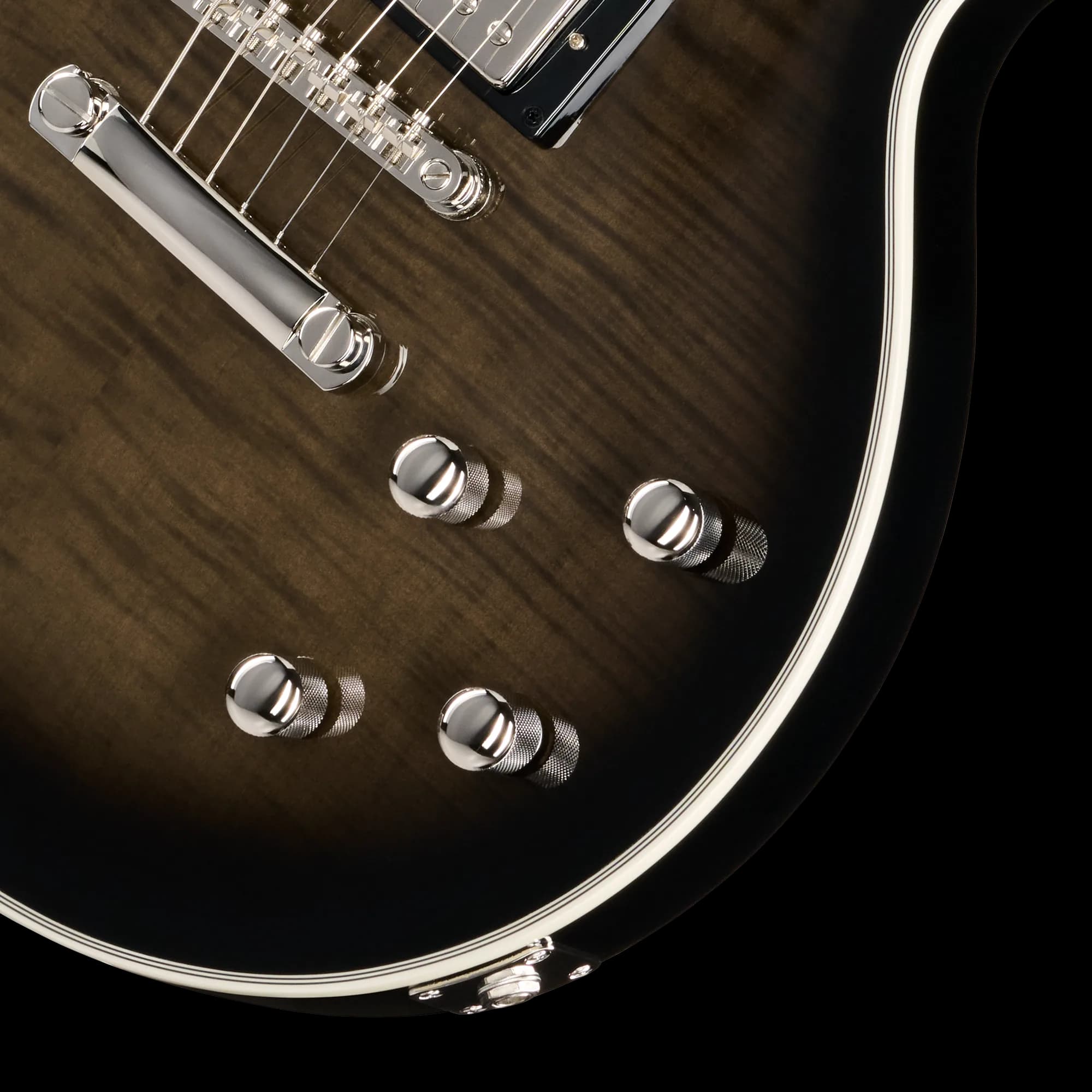 Epiphone Les Paul Custom Modern Figured, Translucent Ebony Burst, Exclusive — photo 7