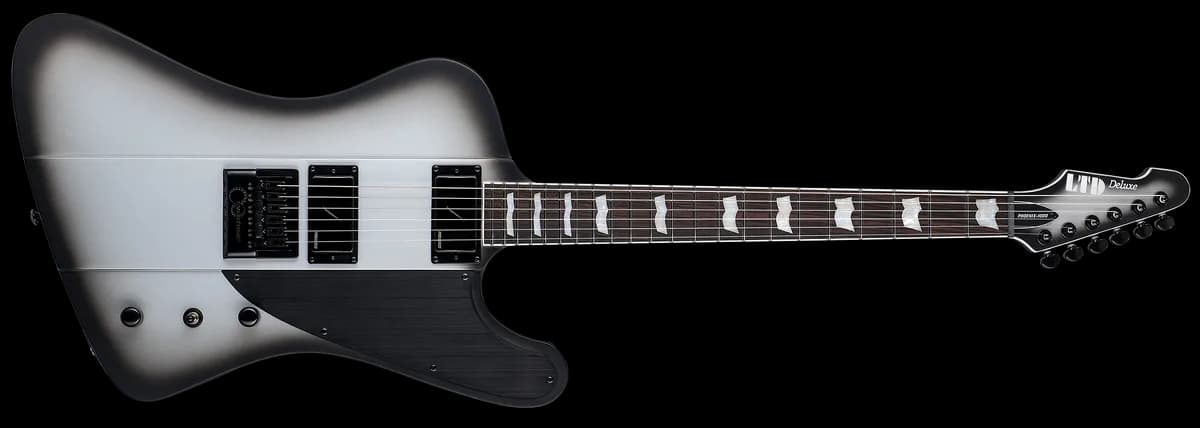 ESP PHOENIX-1000 Evertune Silver Sunburst Satin