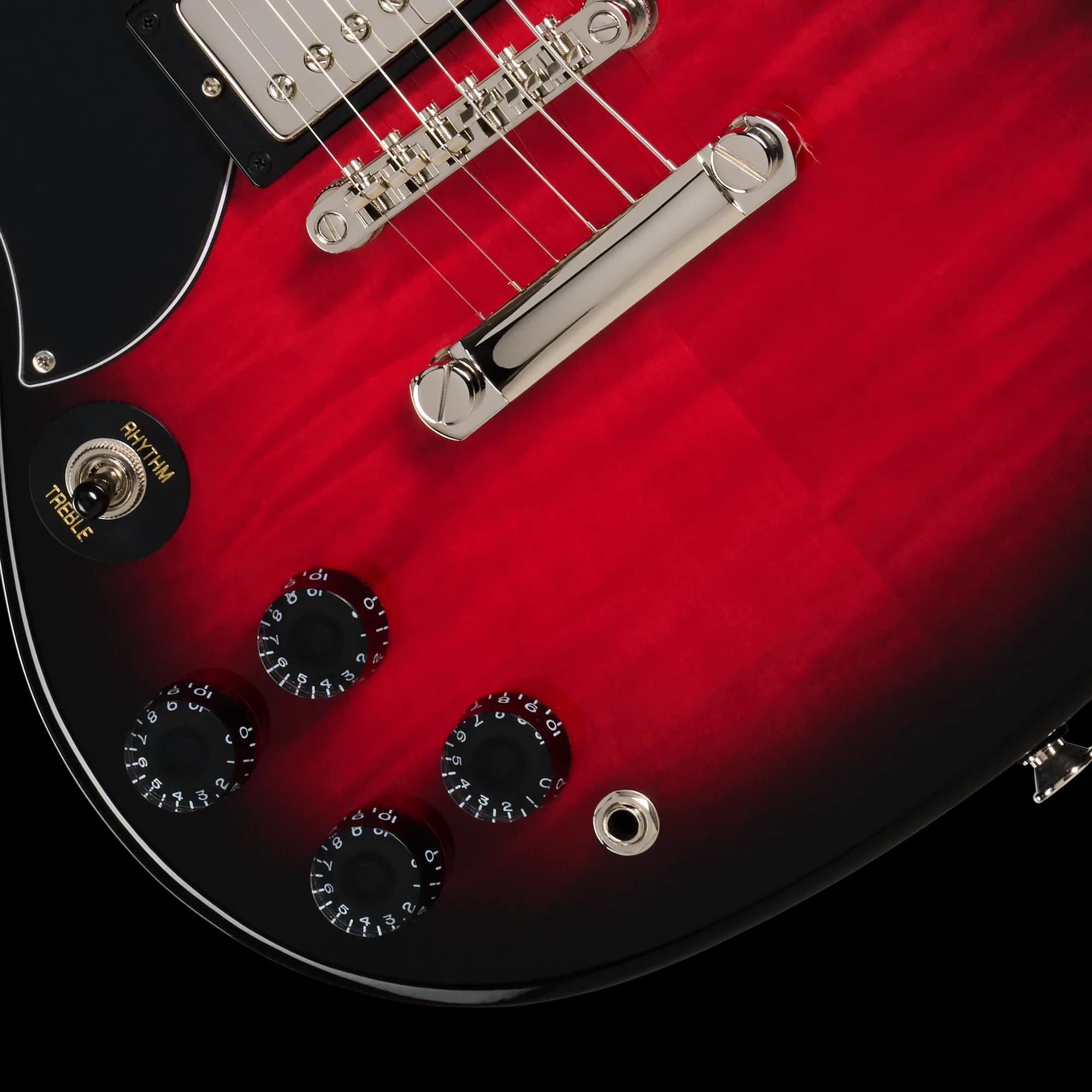 Epiphone SG Tribute Plus, Left-Handed, Cherry Burst — photo 8
