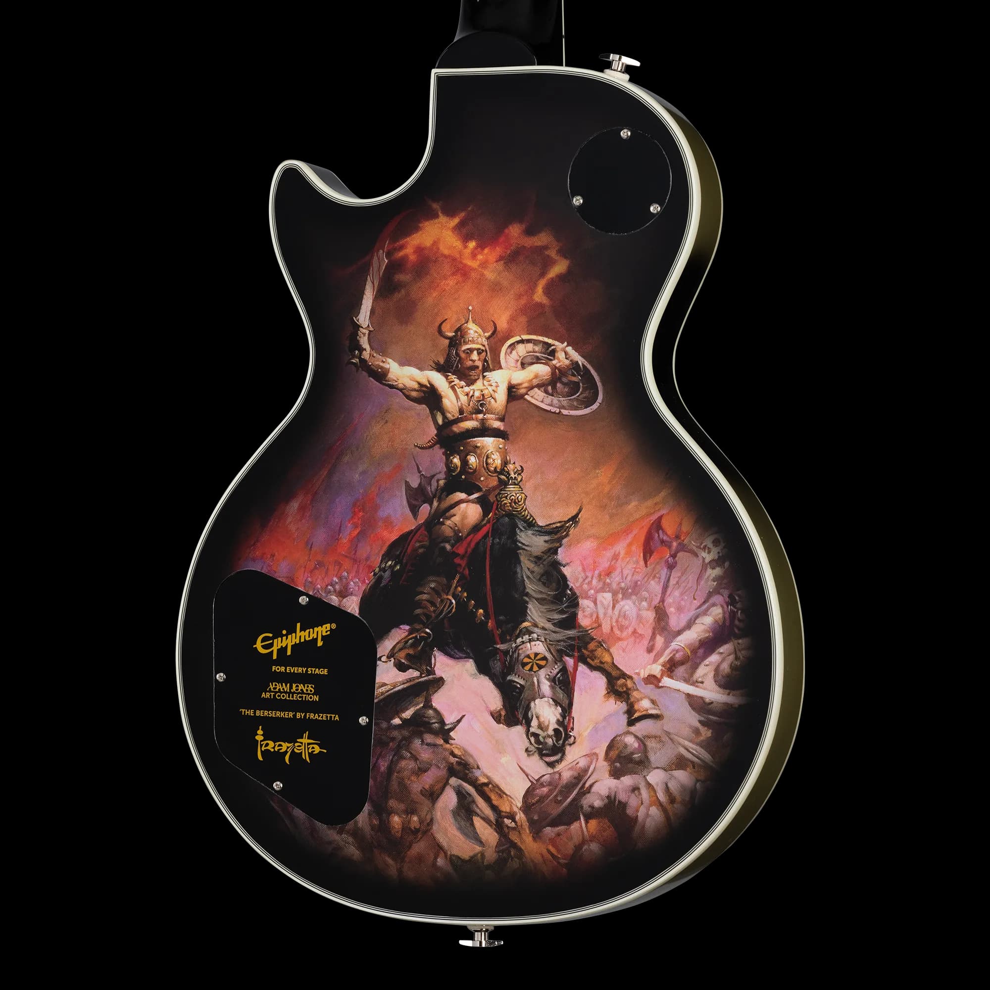 Epiphone Adam Jones Les Paul Custom Art Collection: Frazetta "The Berserker", Antique Silverburst