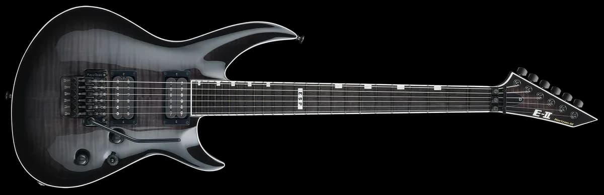 ESP E-II HORIZON-III Fr SEE THRU BLACK SUNBURST