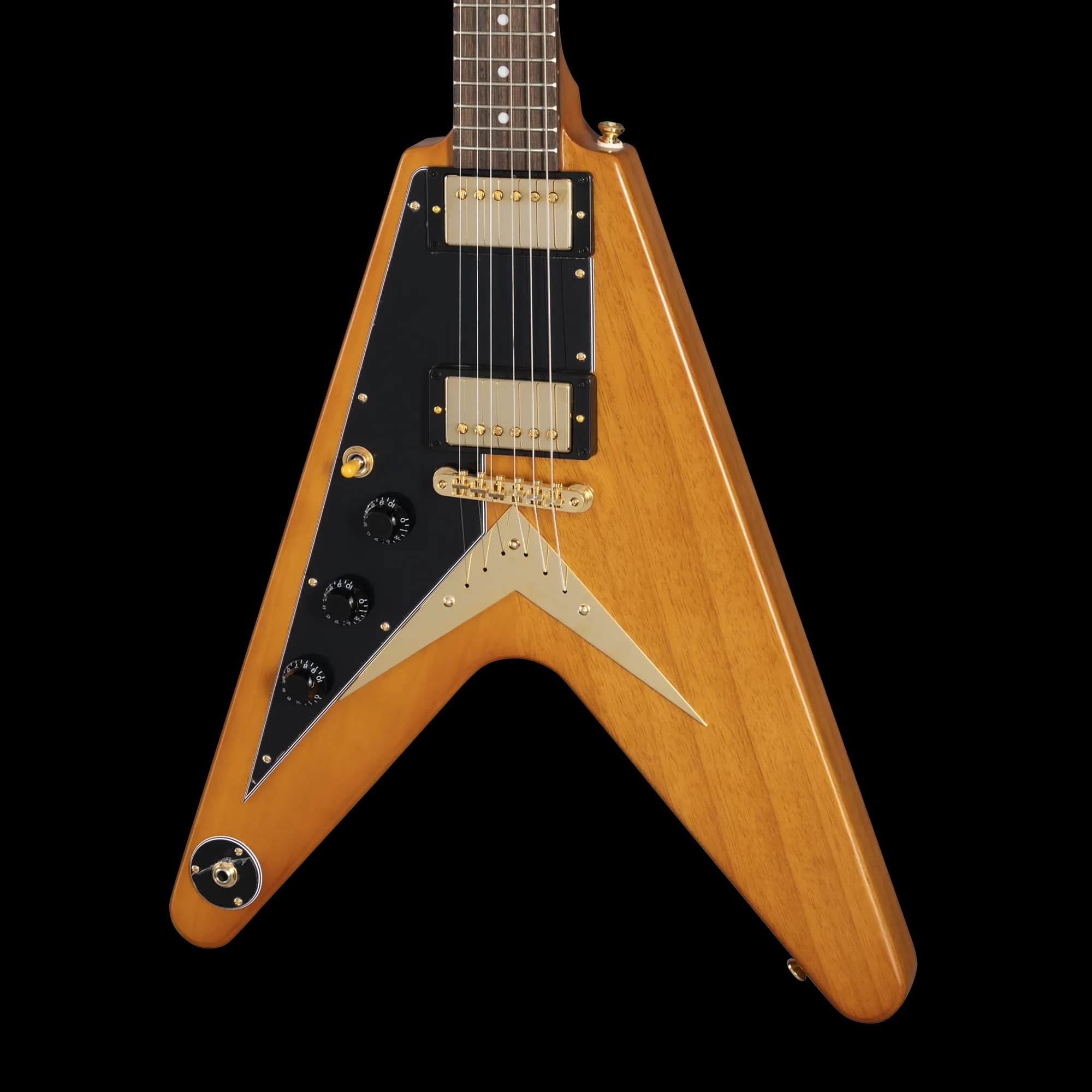 Epiphone IGC 1958 Korina Flying V, Left-Handed, Aged Natural, Exclusive