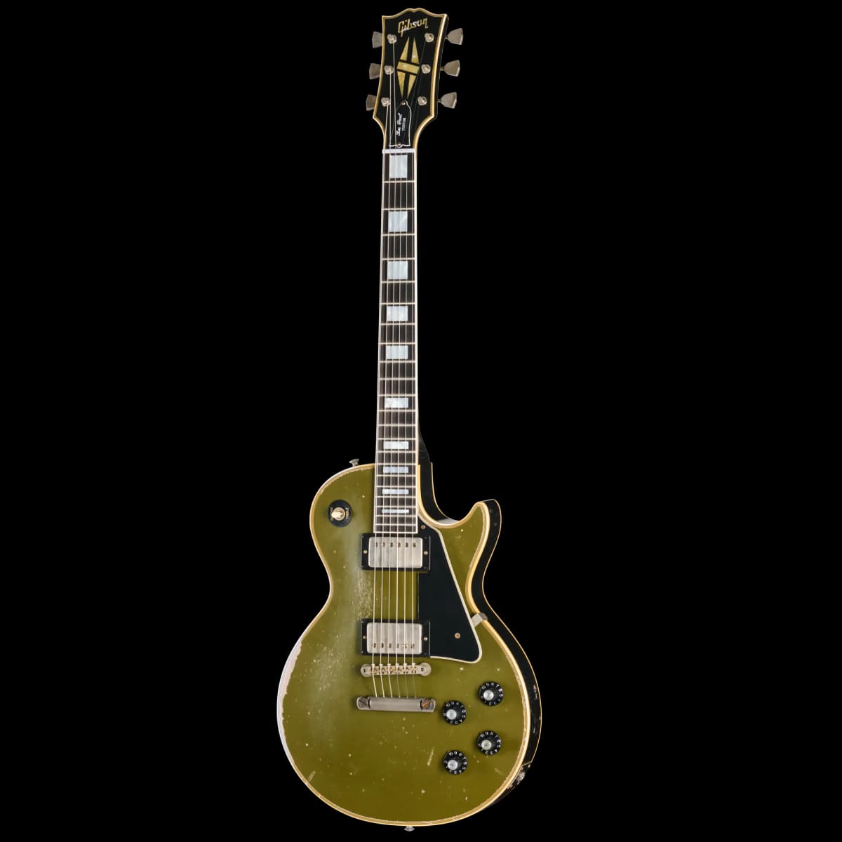 Gibson LE 1968 Les Paul Custom Reissue, Heavy Aged, Olive Drab Top — photo 3