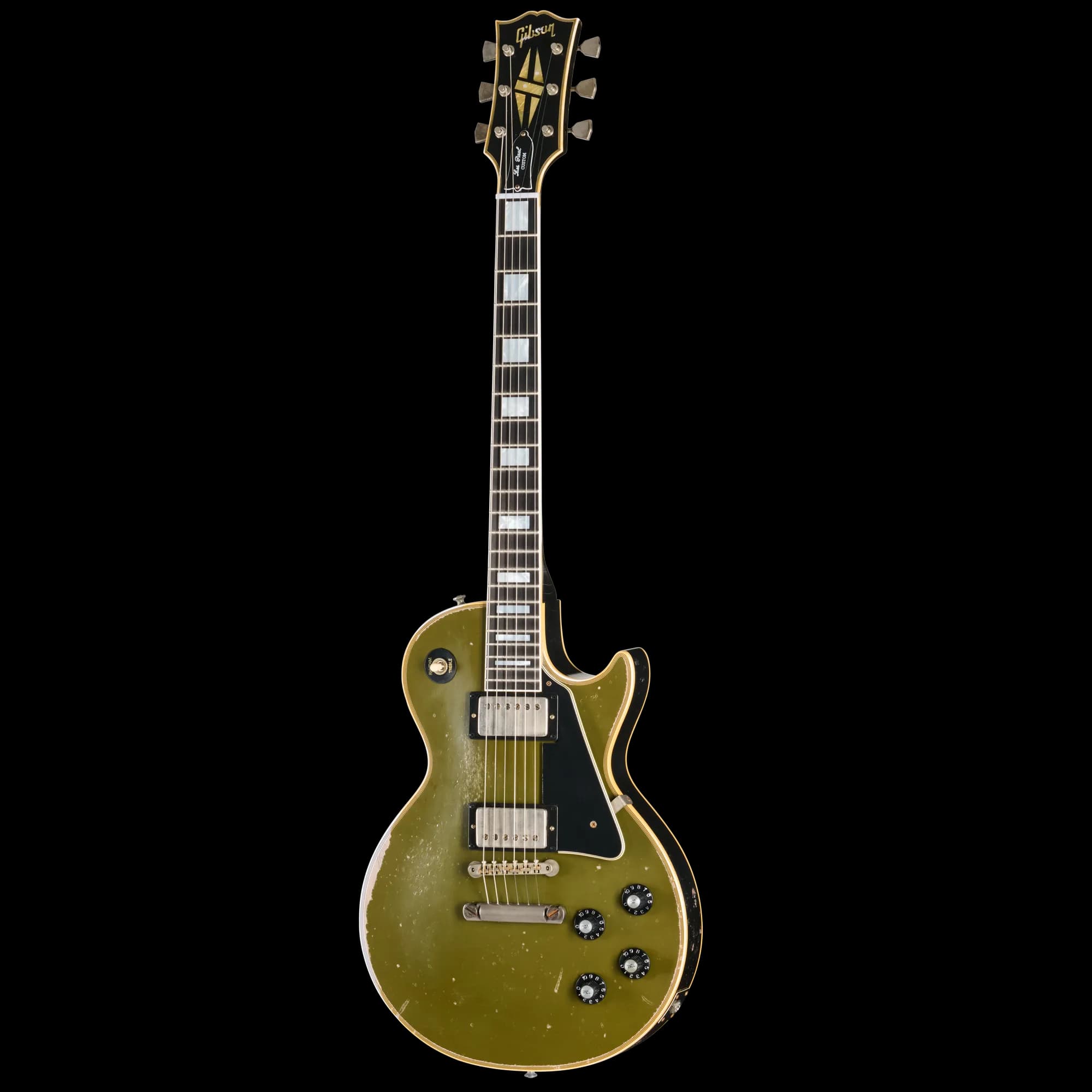 Gibson LE 1968 Les Paul Custom Reissue, Heavy Aged, Olive Drab Top — photo 3