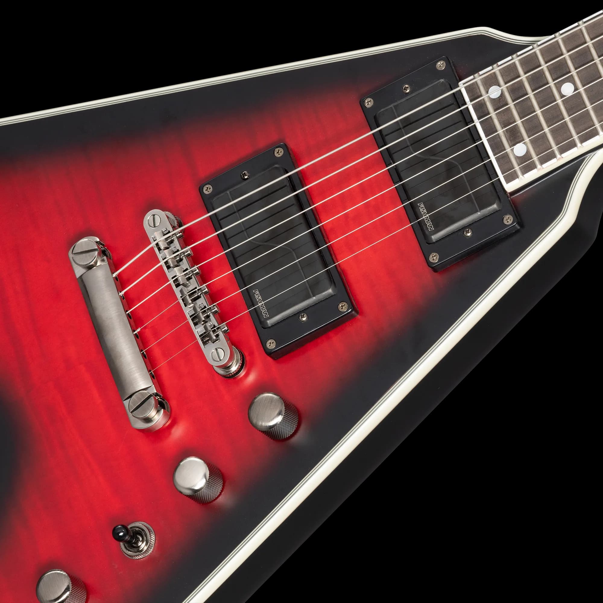 Epiphone Dave Mustaine Flying V Prophecy, Aged Dark Red Burst — photo 7