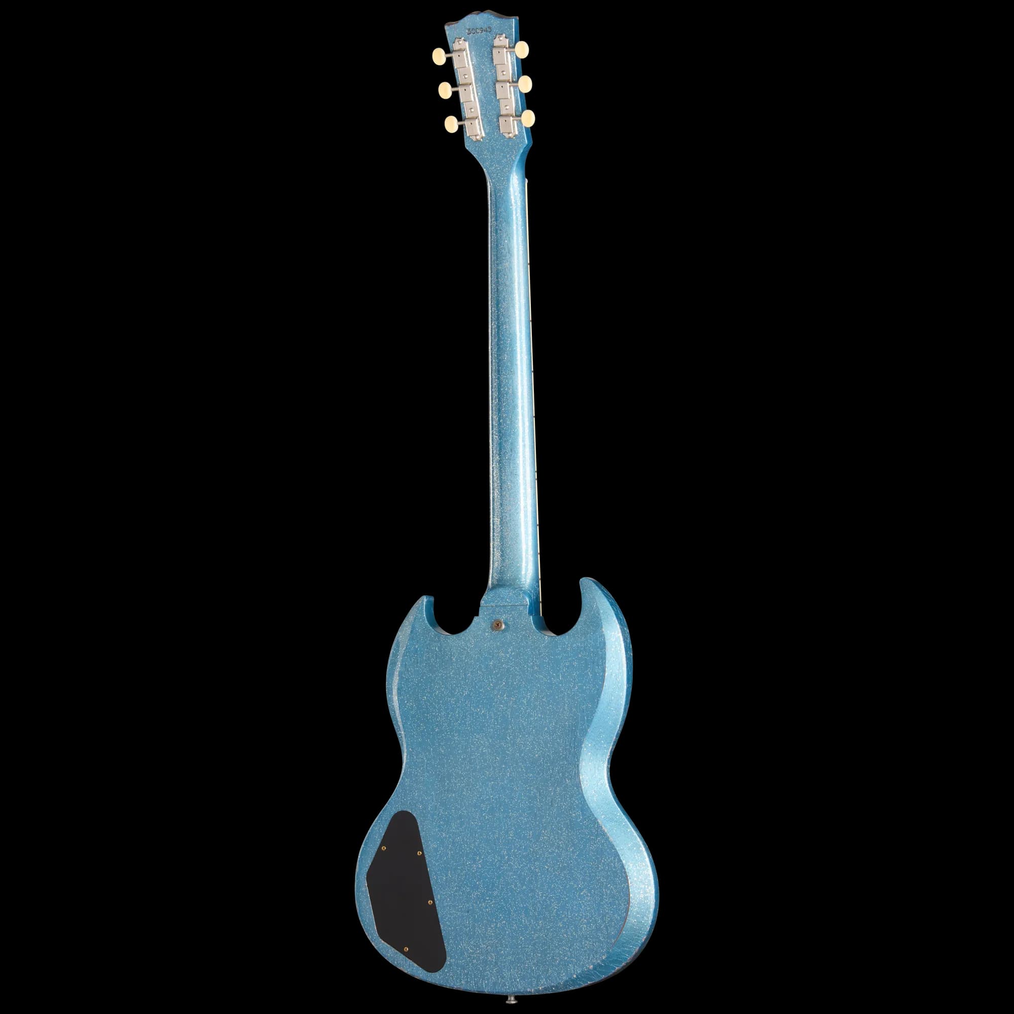 Gibson 1963 SG Special Reissue, Light Aged, TV Pelham Blue Sparkle — photo 4