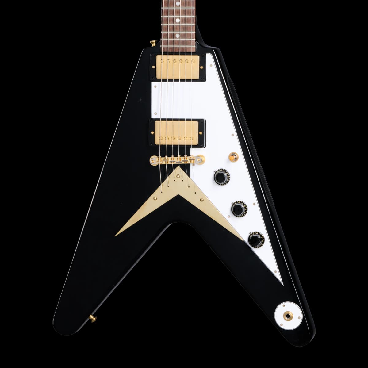 Gibson 1958 Korina Flying V Reissue, Light Aged, Ebony