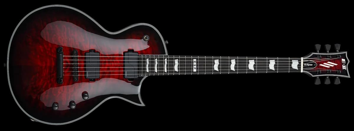 ESP E-II Eclipse SEE THRU BLACK CHERRY SUNBURST