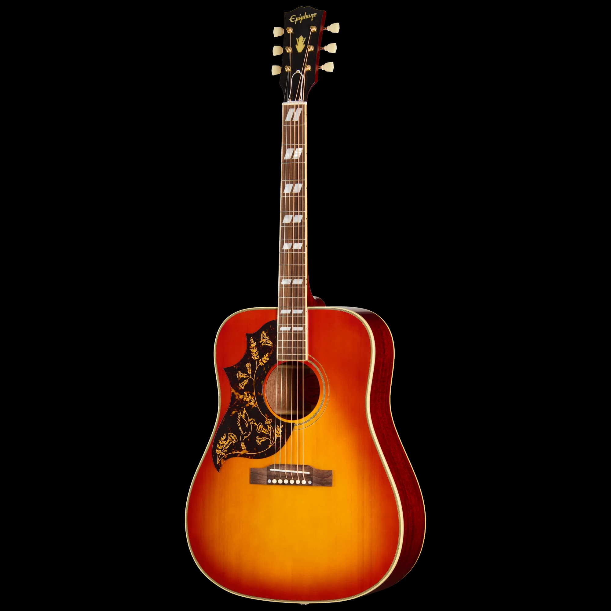 Epiphone IGC 1960 Hummingbird Reissue, Left-Handed, Heritage Cherry Sunburst — photo 3
