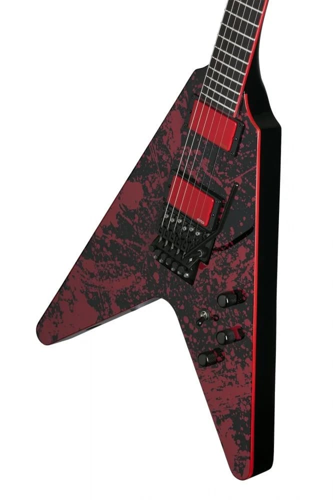 Schecter V-1 FR Blood Splatter — photo 3