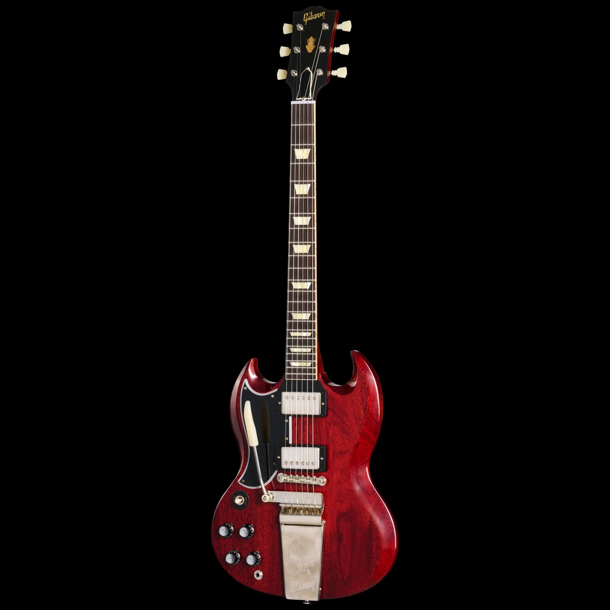 Gibson 1964 SG Standard Reissue with Maestro, Left-Handed, Cherry Red — photo 2