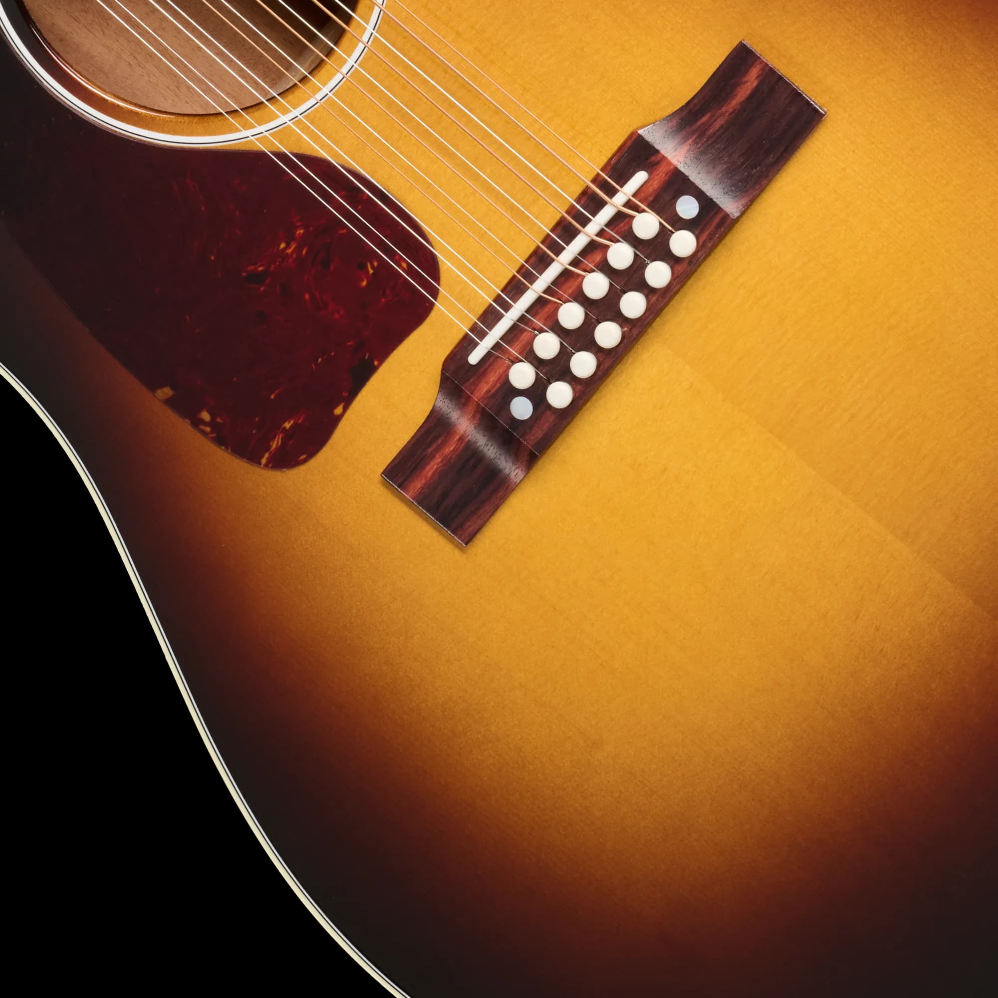 Gibson J-45 Standard 12-String, Left-Handed, Vintage Sunburst — photo 7